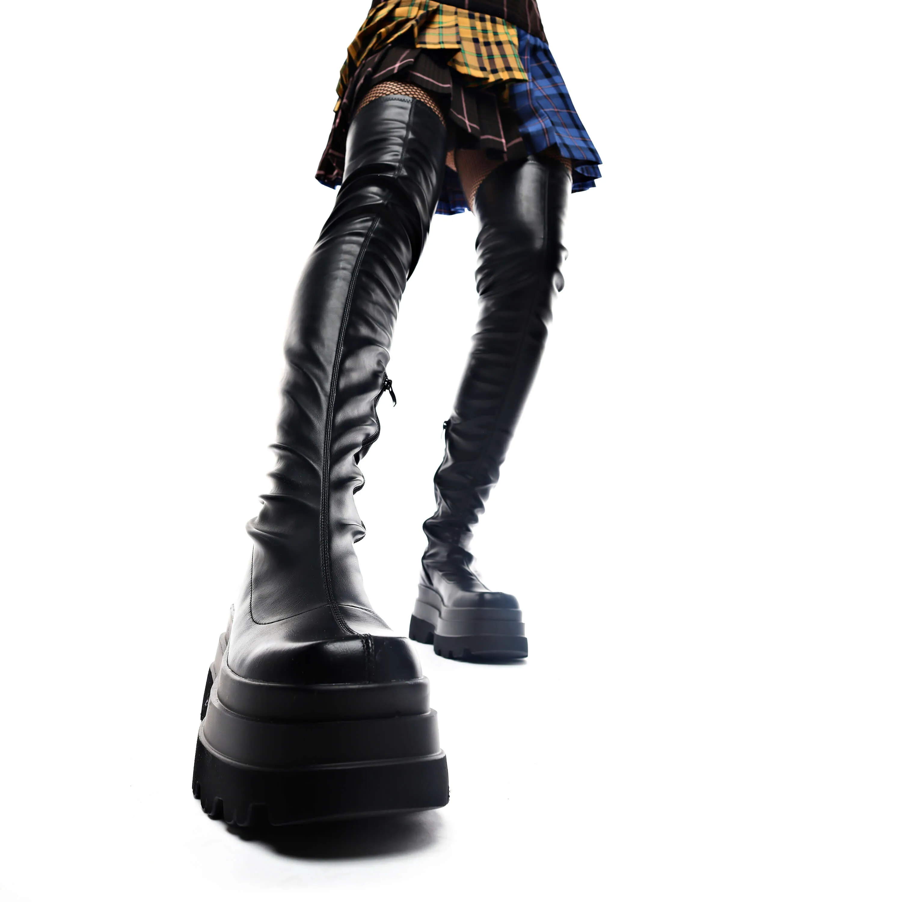 The Elevation Stretch Thigh High Boots sold by Koi Footwear product image thumbnail 5