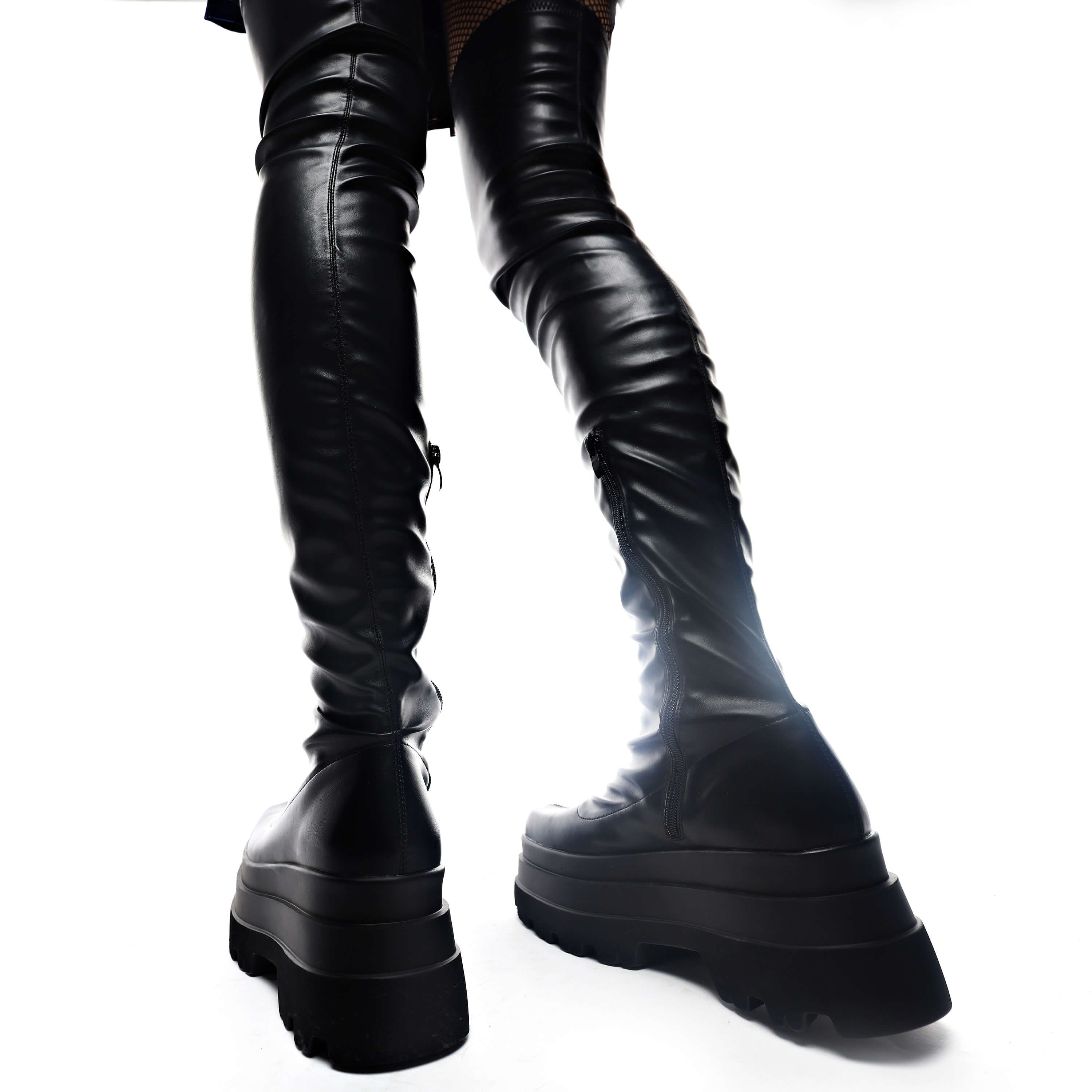 The Elevated UniFlex Regular Fit Thigh High Boots sold by Koi Footwear product image thumbnail 7