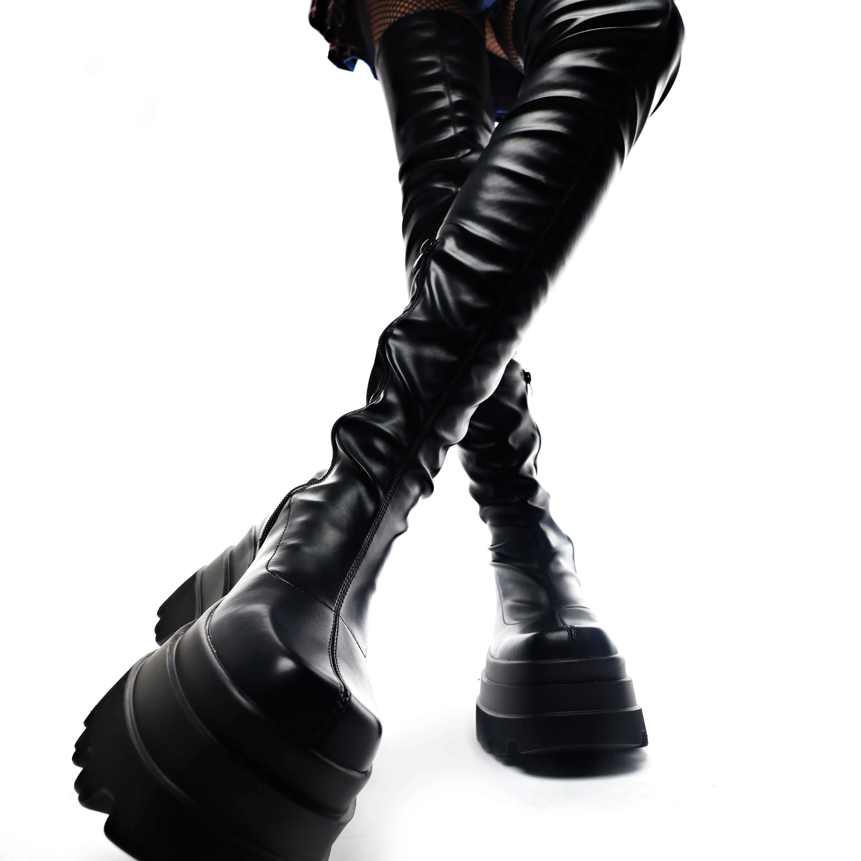 The Elevation Stretch Thigh High Boots sold by Koi Footwear product image thumbnail 3