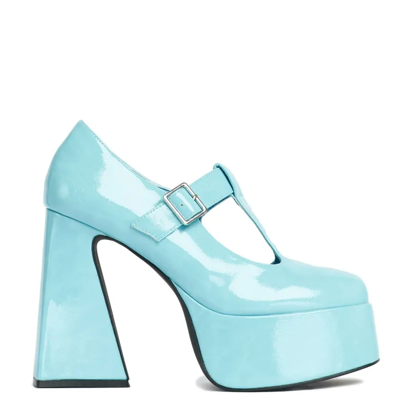 Bubblegum Burst Heeled Mary Jane Shoes sold by Koi Footwear