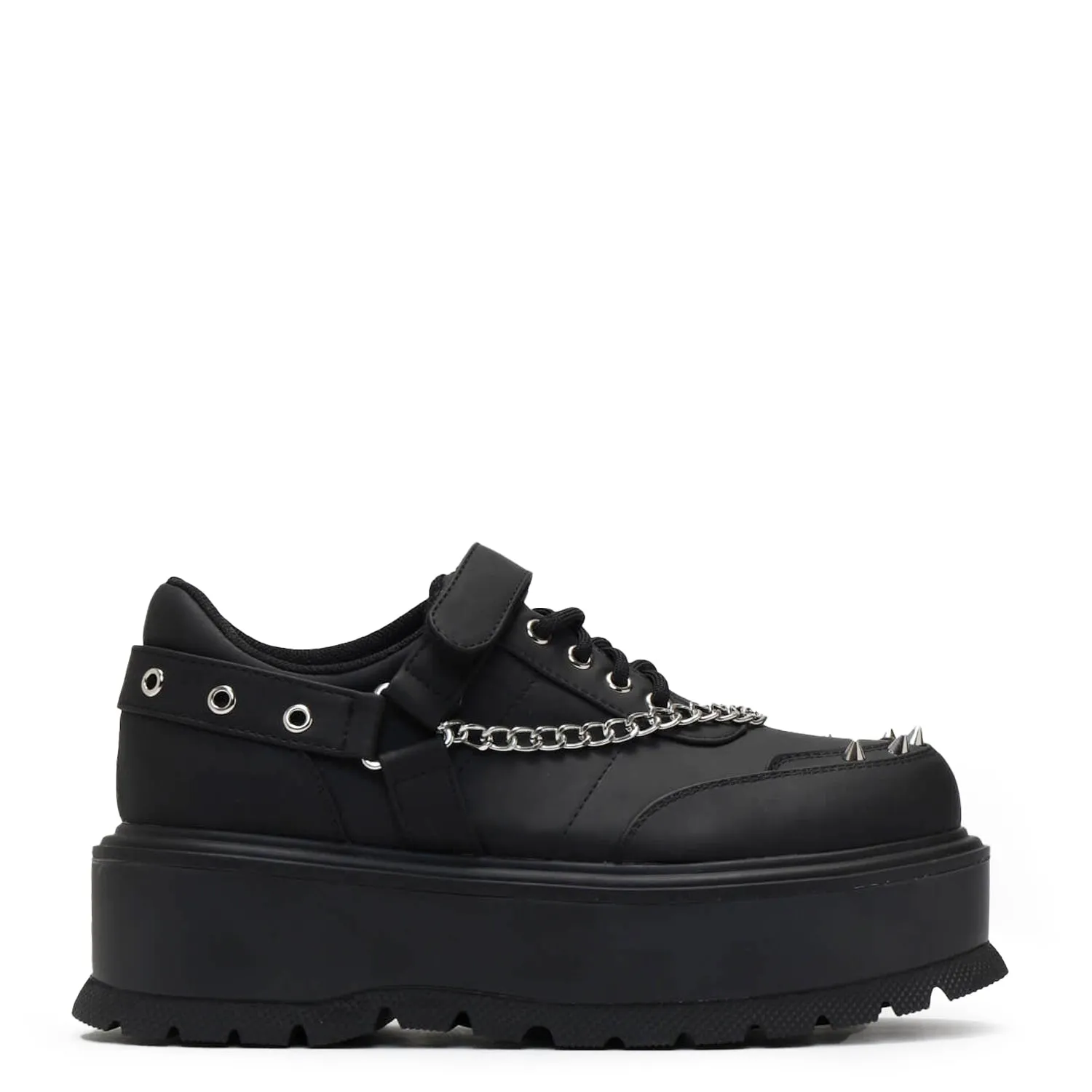 Retrograde Rebel Men's Black Platform Shoes sold by Koi Footwear