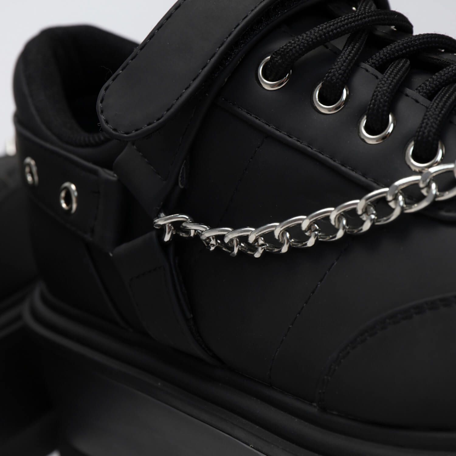 Retrograde Rebel Men's Black Platform Shoes sold by Koi Footwear product image thumbnail 5