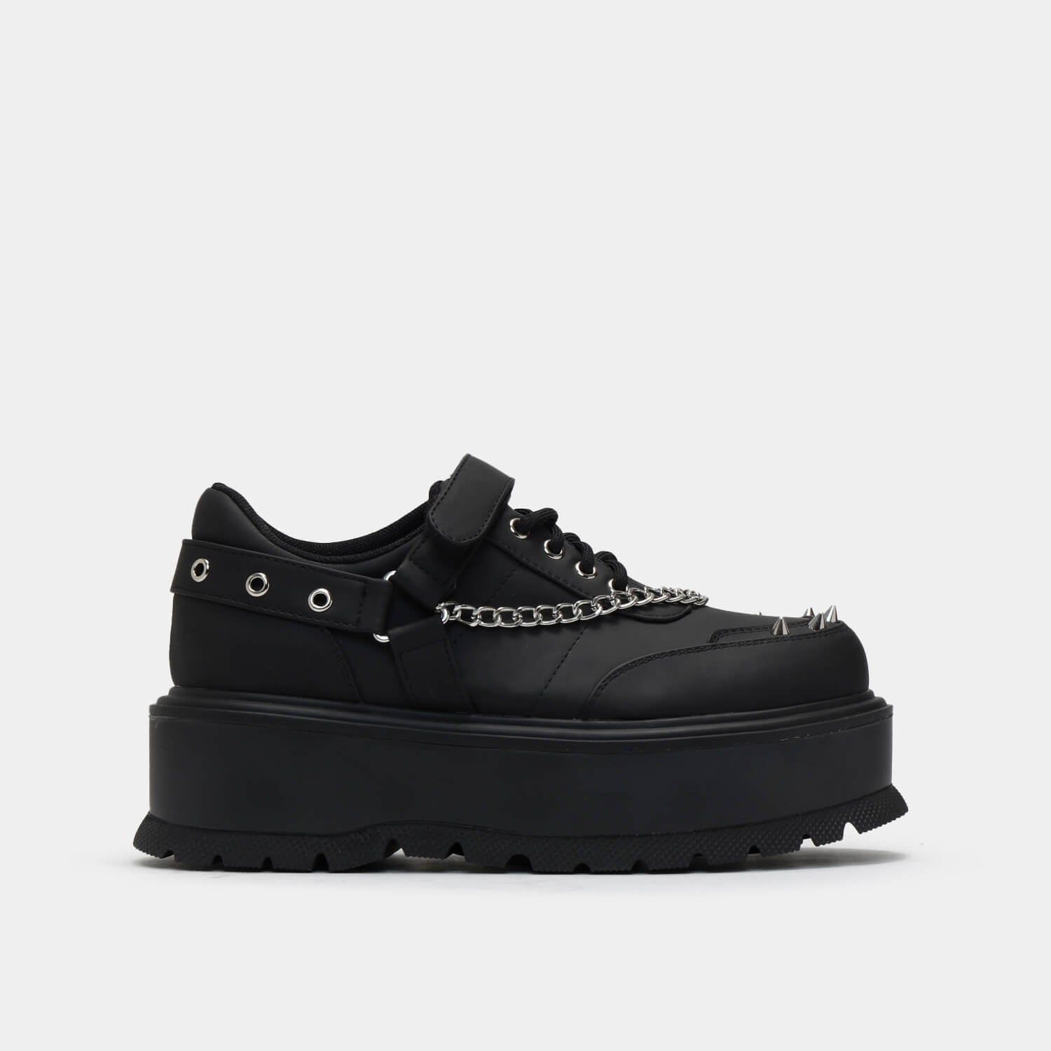 Retrograde Rebel Men's Black Platform Shoes sold by Koi Footwear product image thumbnail 2