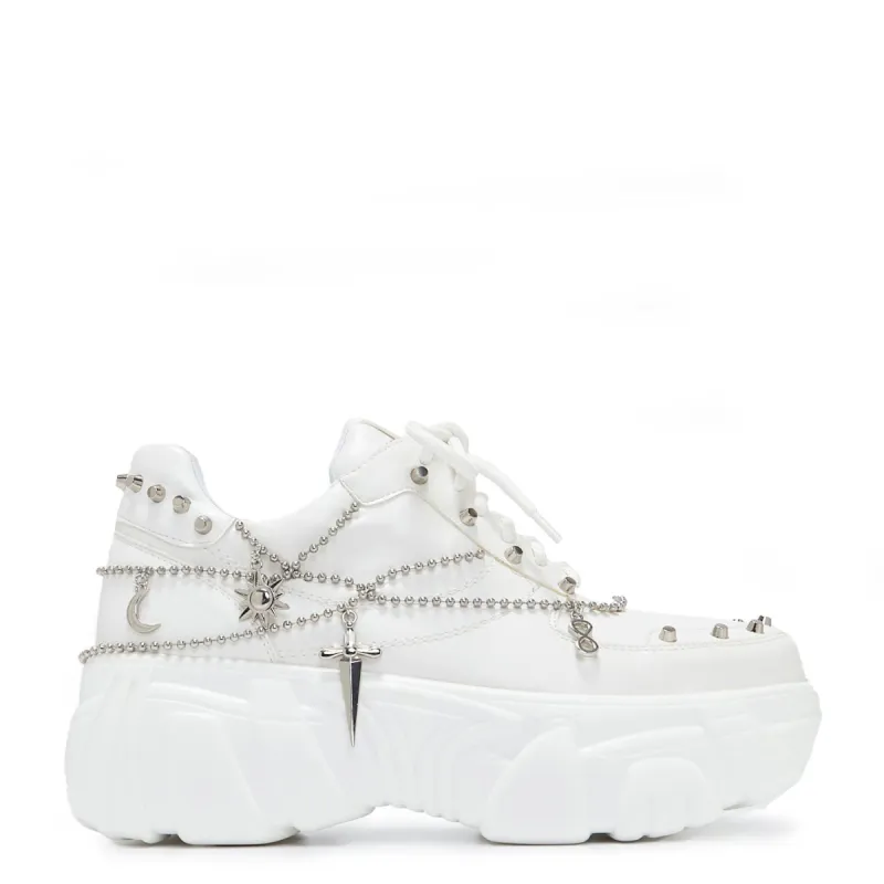 Jinx White Mystic Charm Trainers sold by Koi Footwear