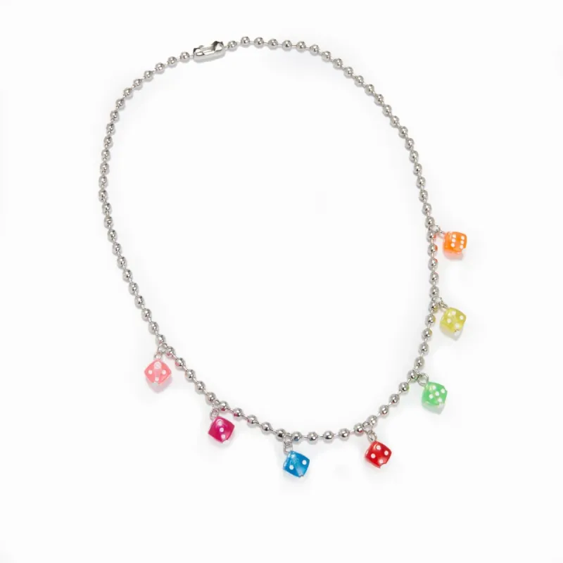 Play the Game Dice Necklace sold by Koi Footwear