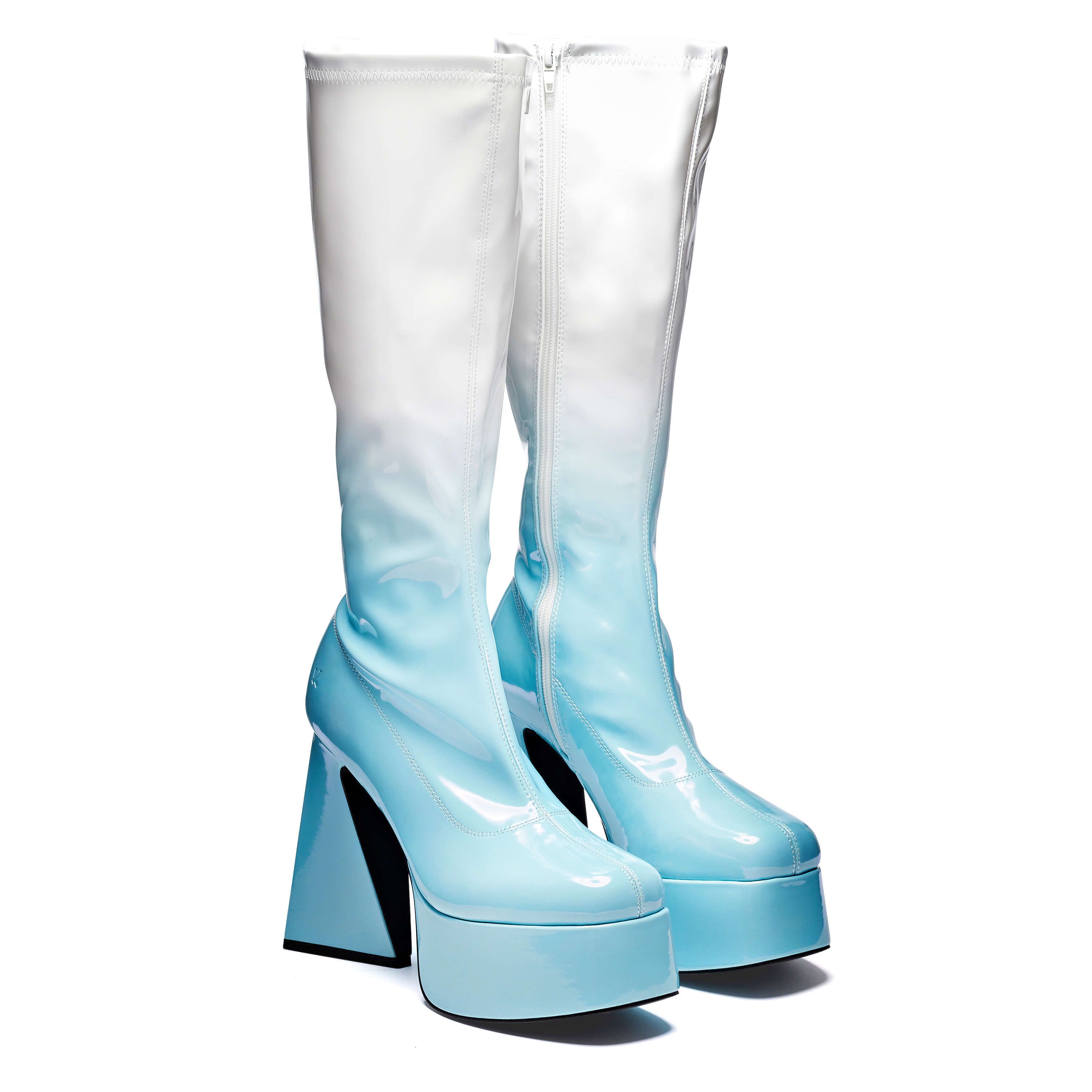 Bubblegum Burst Heeled Long Boots sold by Koi Footwear product image thumbnail 4