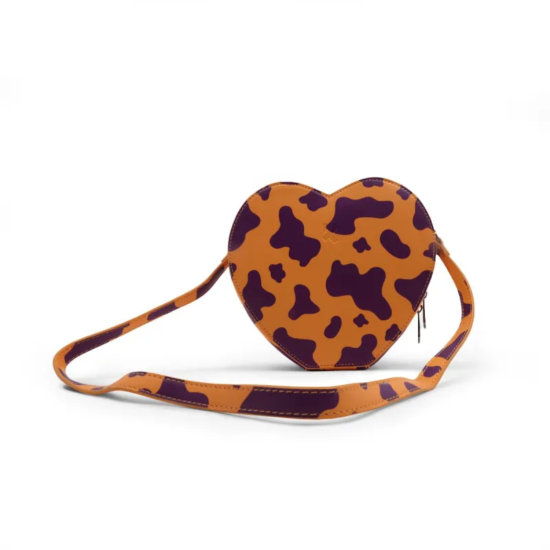 Funky Town Orange Cow Print Bag sold by Koi Footwear