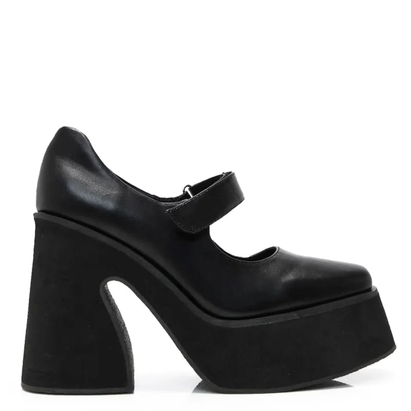 Ambrosia Black Heeled Shoes made by Koi Footwear