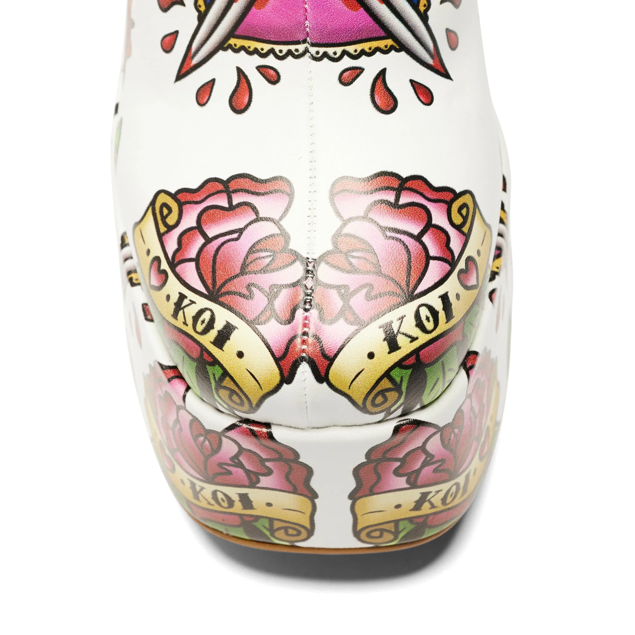 Verdict of a Serpent & Dagger Heeled Boots - White sold by Koi Footwear product image thumbnail 5