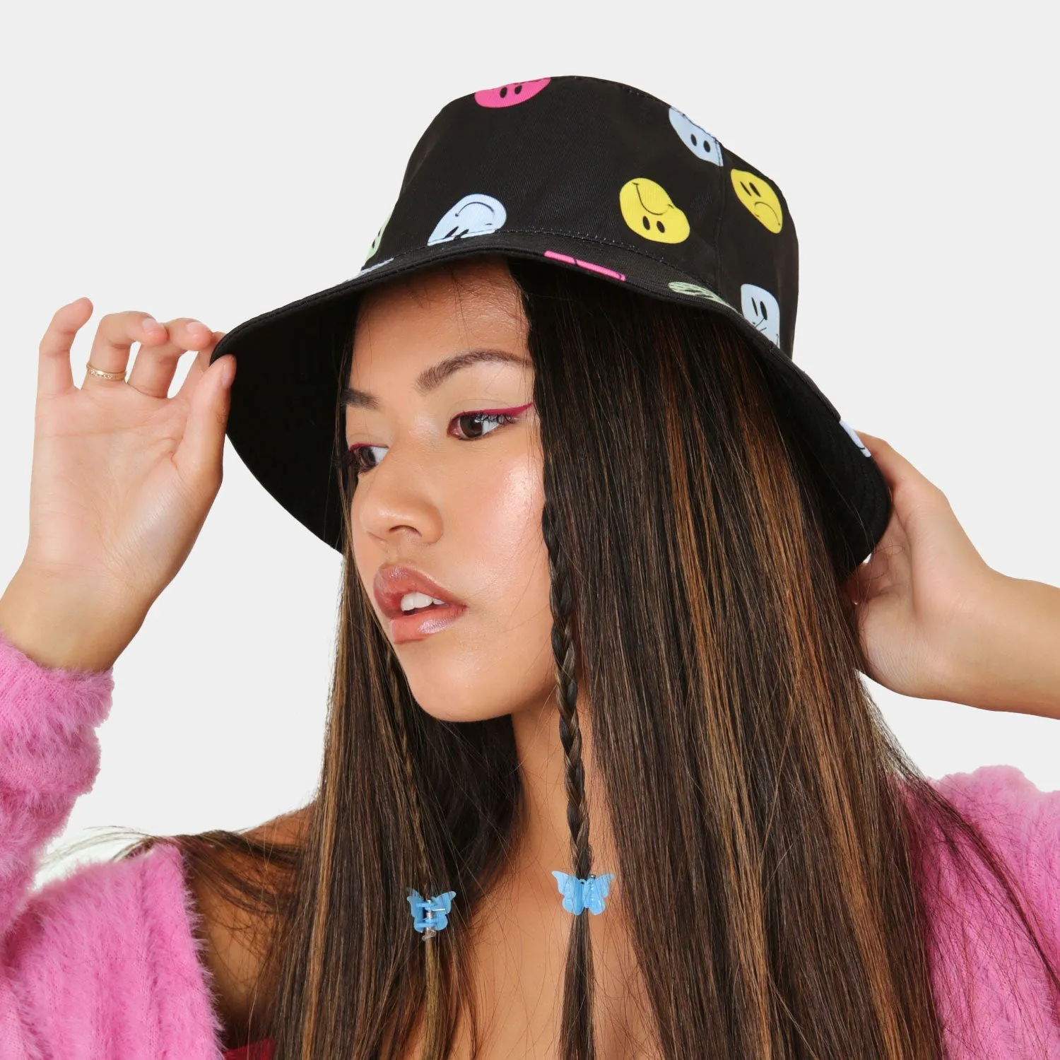 Mixed Emotions Black Bucket Hat sold by Koi Footwear product image thumbnail 2