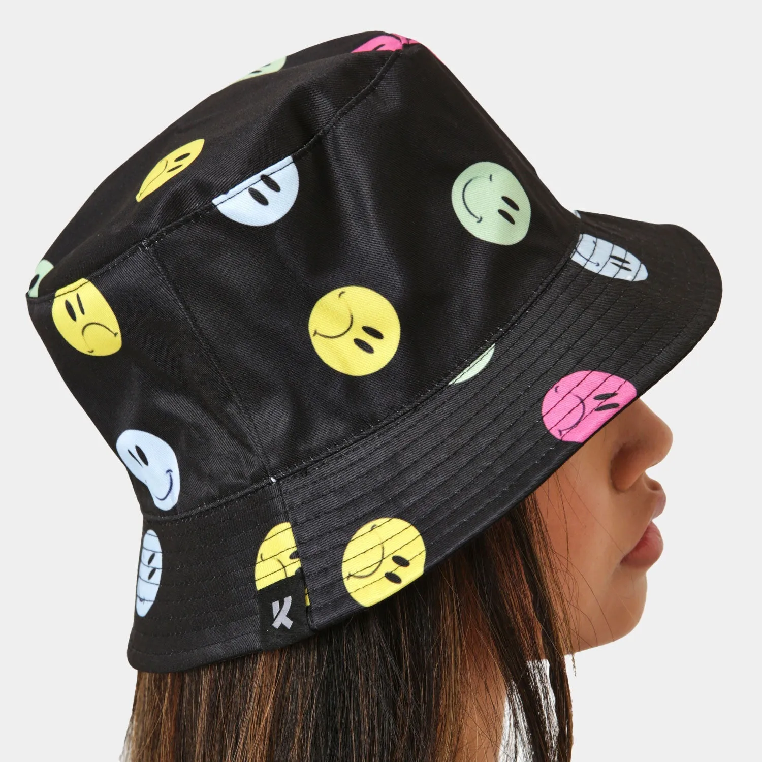 Mixed Emotions Black Bucket Hat sold by Koi Footwear product image thumbnail 4