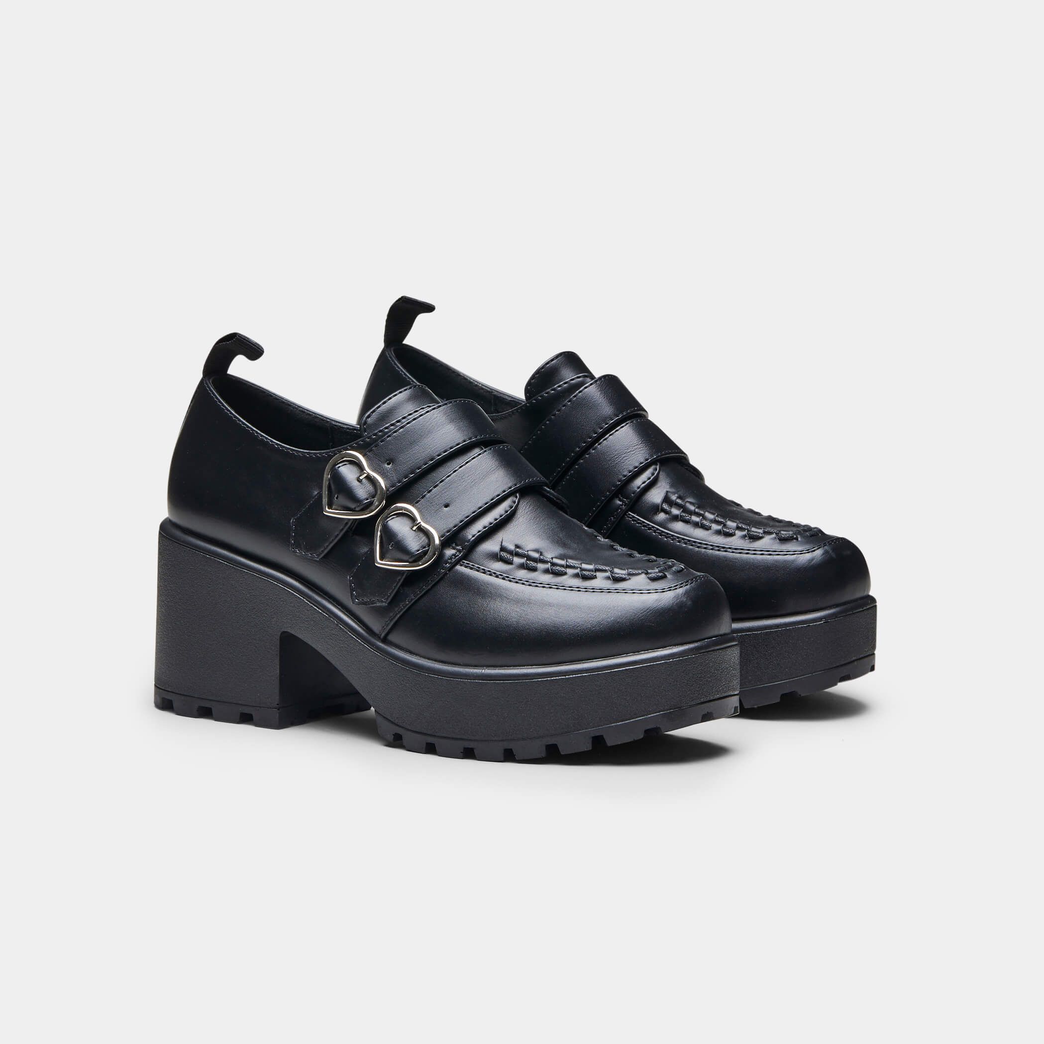 IAGO Metal Heart Oxford Platform Shoes sold by Koi Footwear product image thumbnail 4