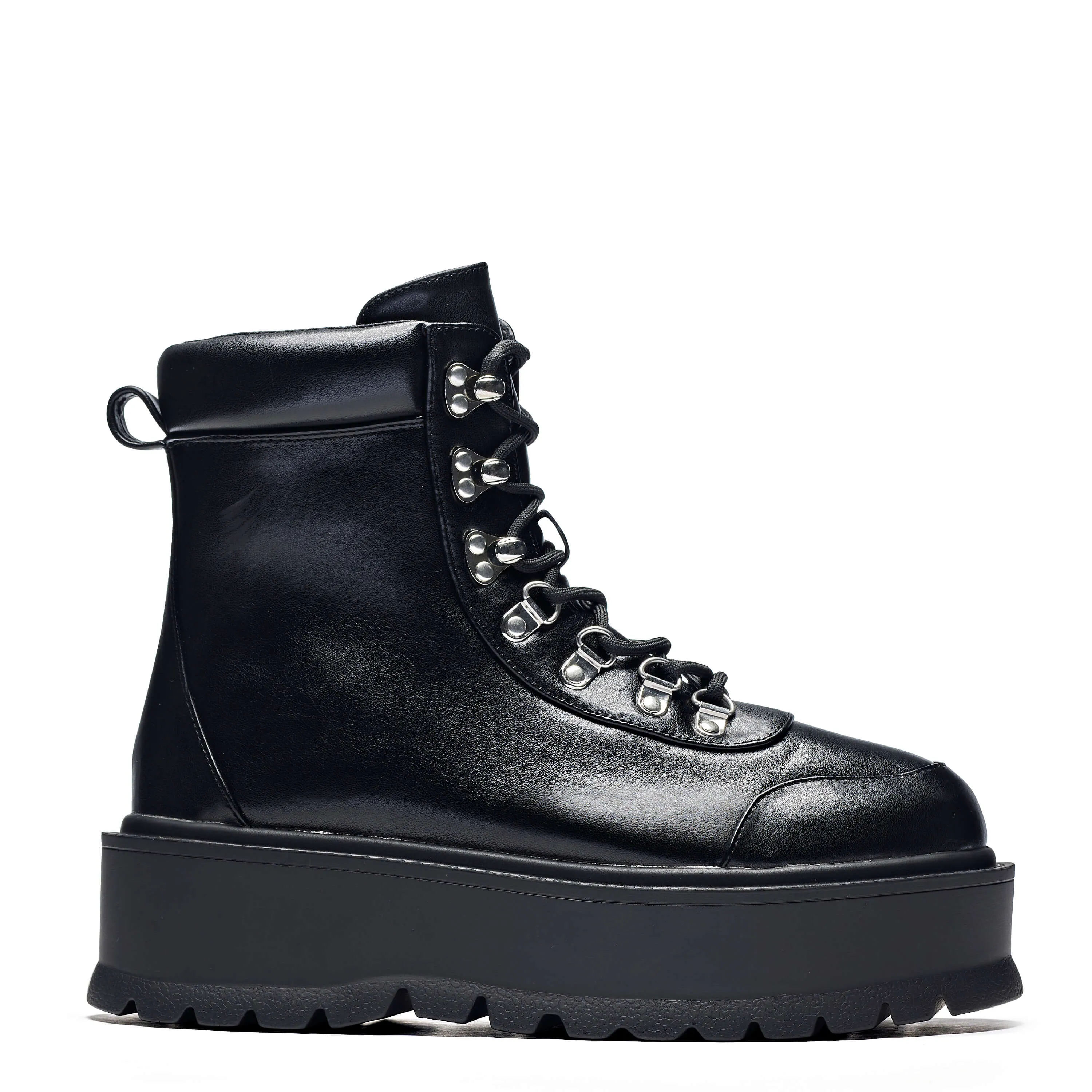 HYDRA All Black Matrix Platform Boots sold by Koi Footwear