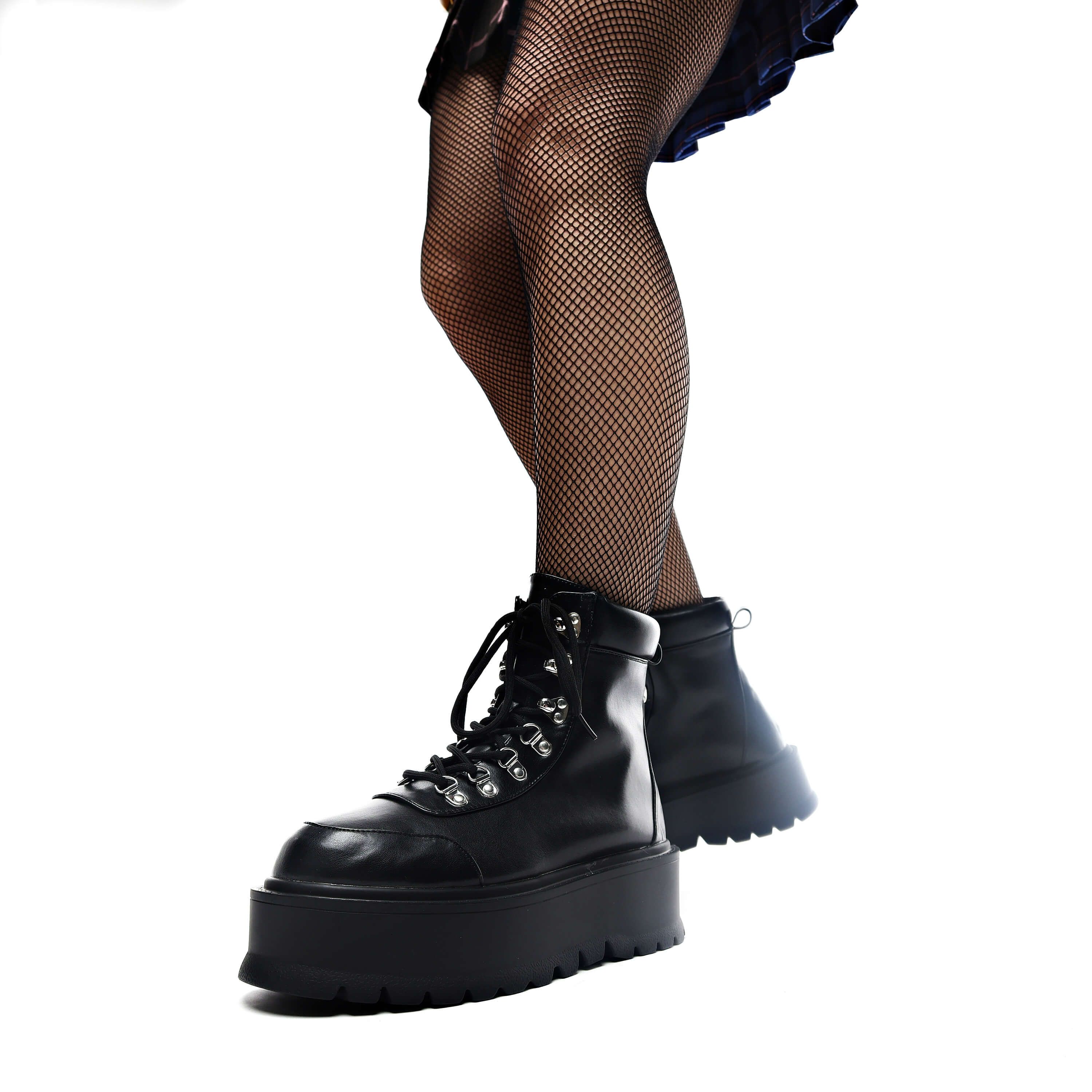 HYDRA All Black Matrix Platform Boots sold by Koi Footwear product image thumbnail 3
