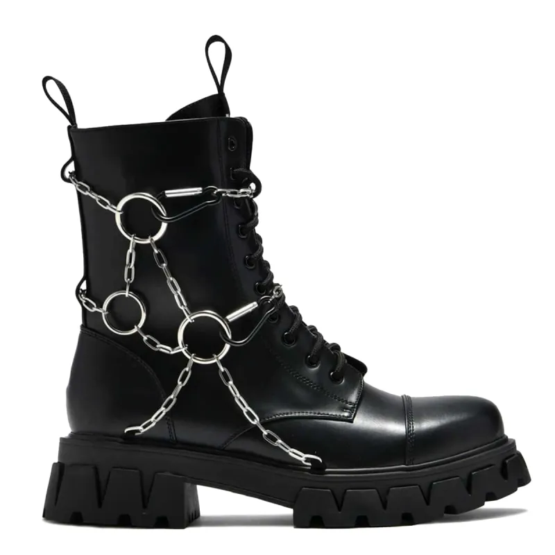 Cyrus Men's Chain Boots sold by Koi Footwear