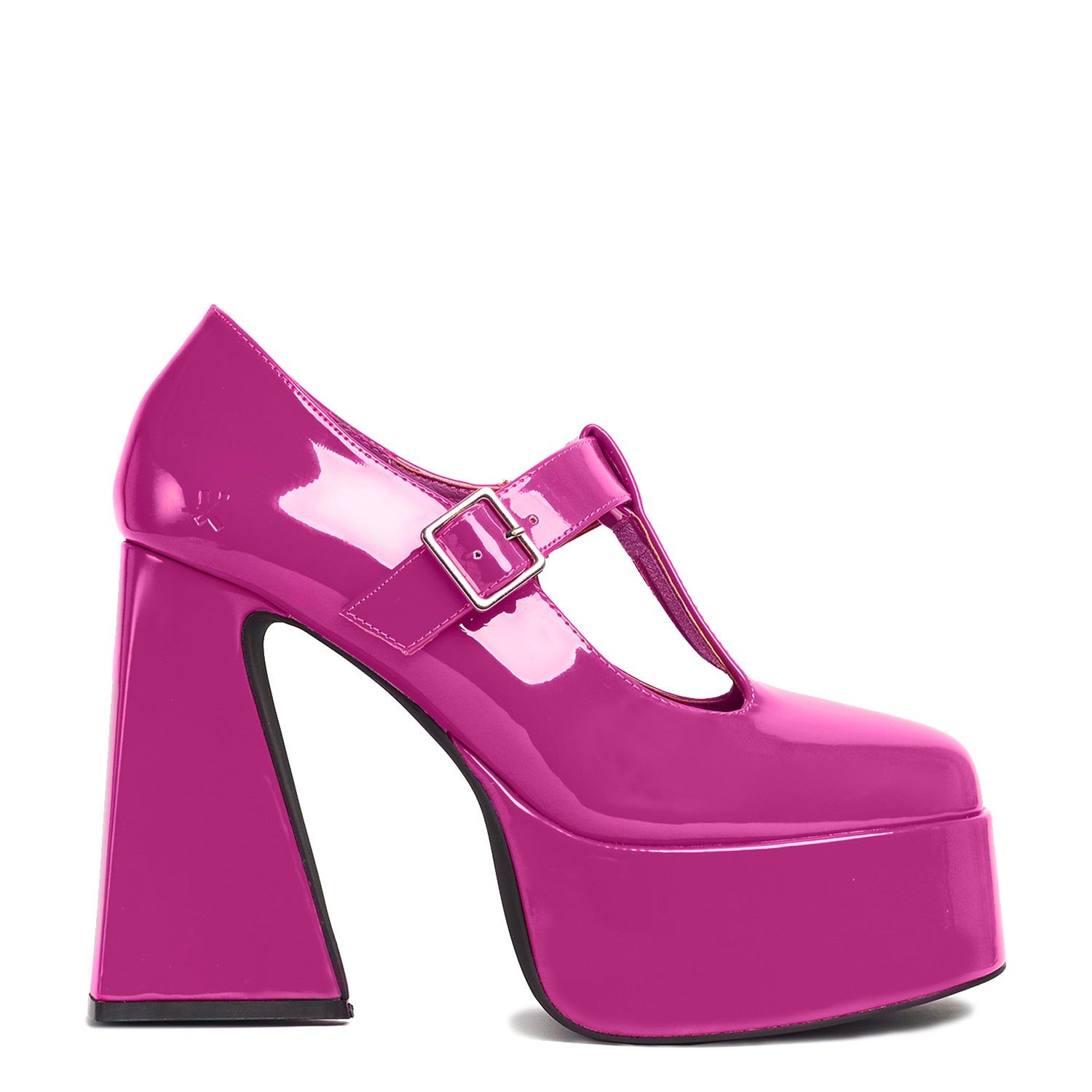 Raspberry Ripple Heeled Mary Jane Shoes sold by Koi Footwear