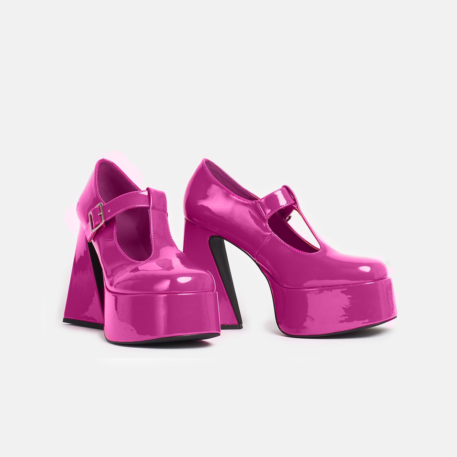 Raspberry Ripple Heeled Mary Jane Shoes sold by Koi Footwear product image thumbnail 4