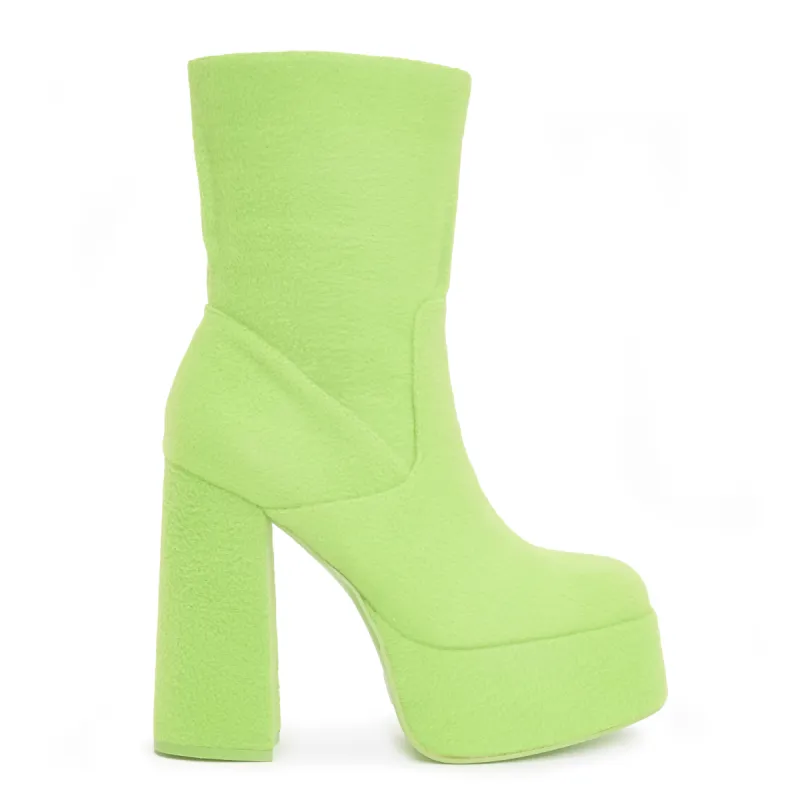Dipsy Fluffy Platform Boots sold by Koi Footwear