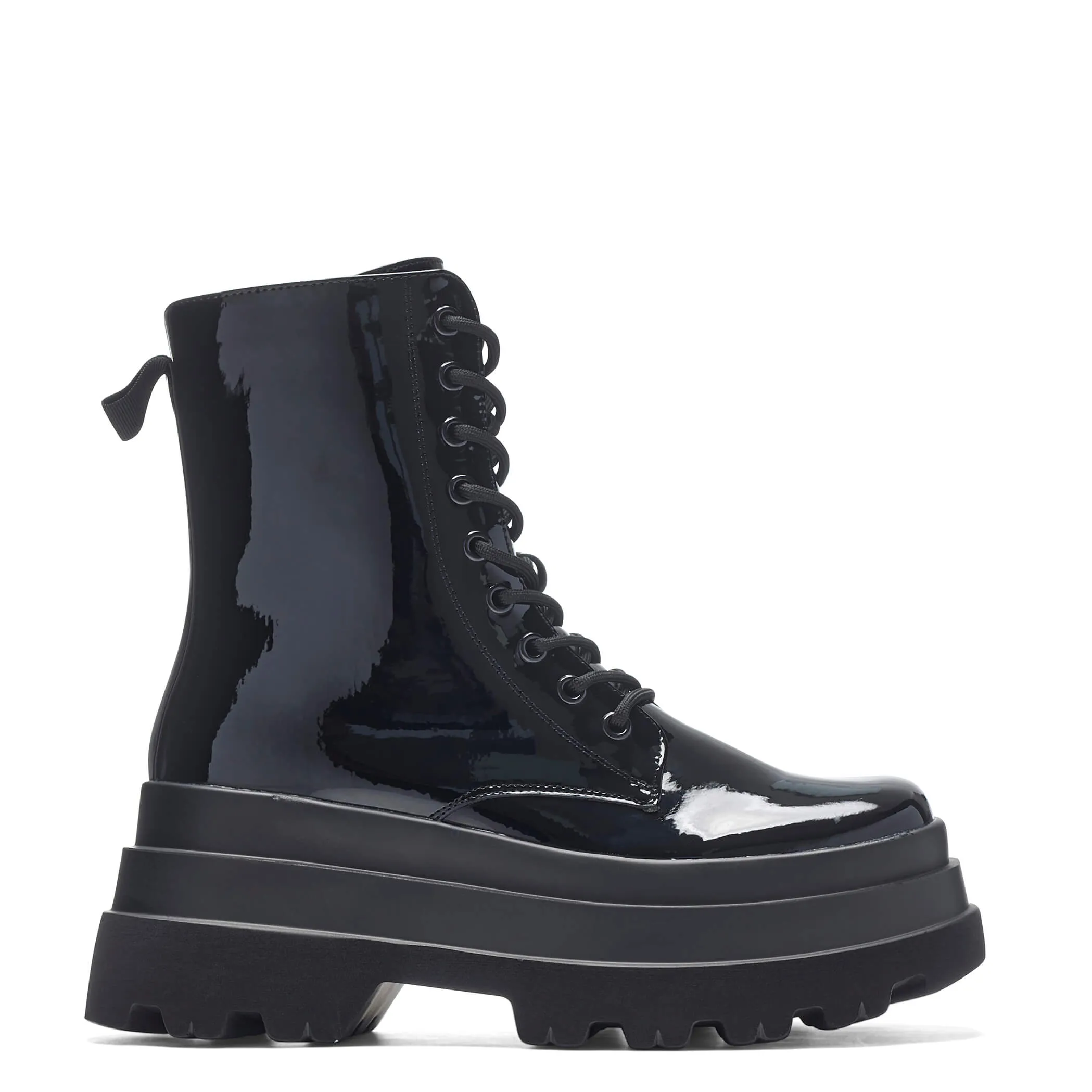 Deathwatch Trident Patent Platform Boots sold by Koi Footwear