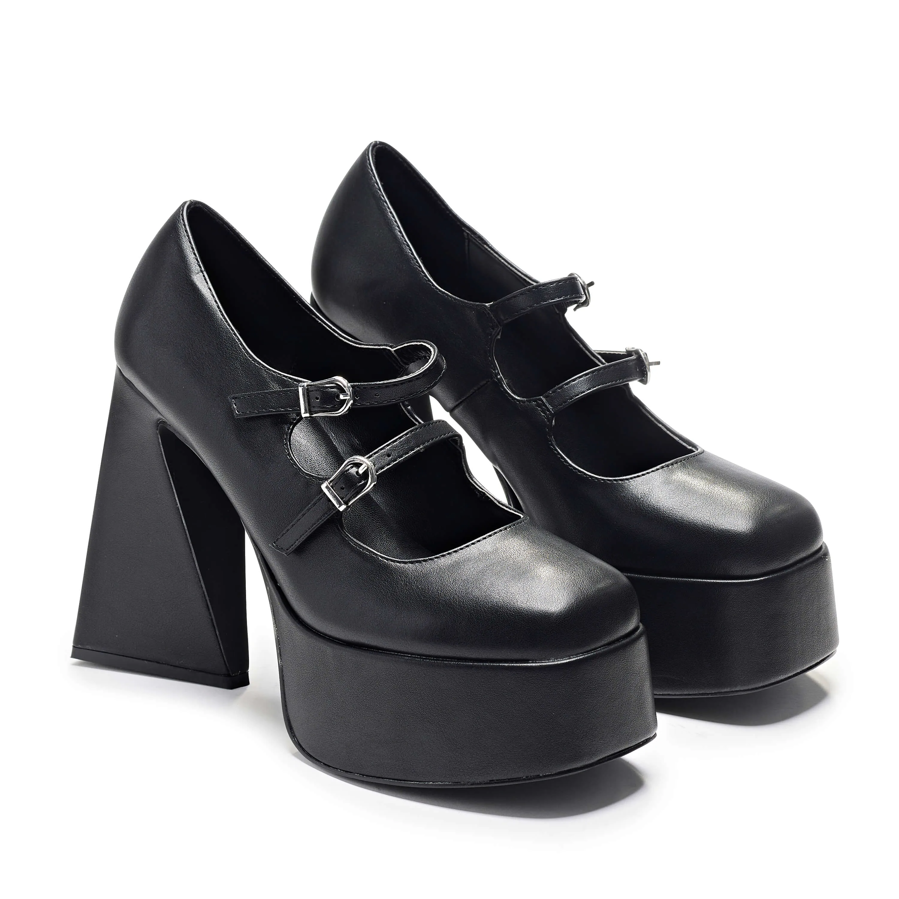 Zeba Black Platform Heels sold by Koi Footwear product image thumbnail 3