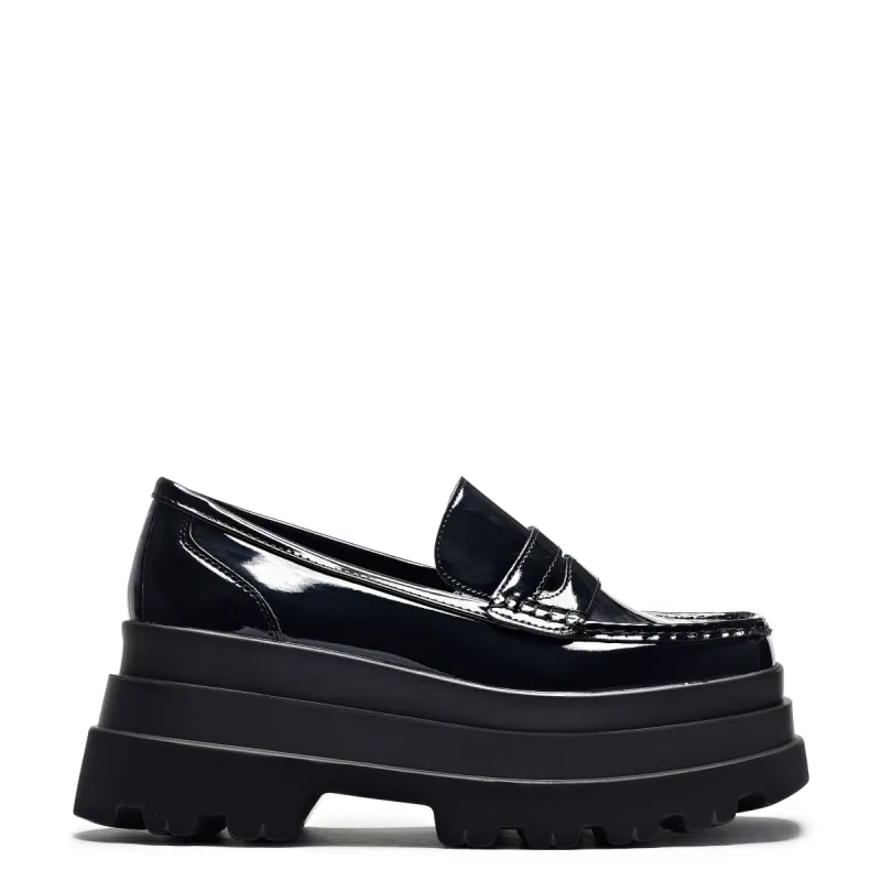 Arna Black Patent Trident Shoes made by Koi Footwear