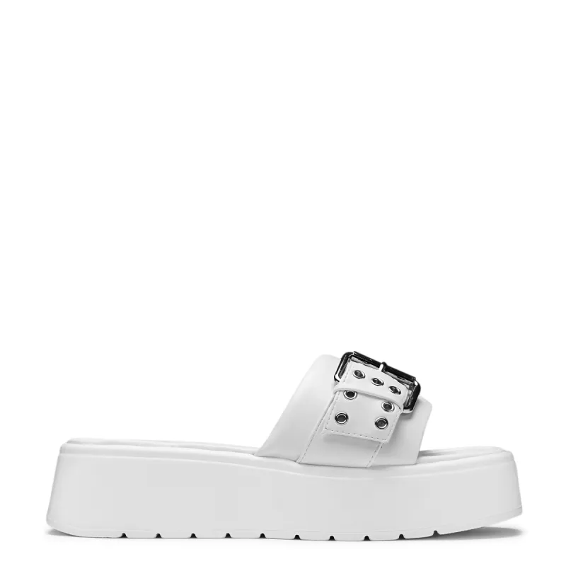 Adepta Chunky Sliders - White made by Koi Footwear