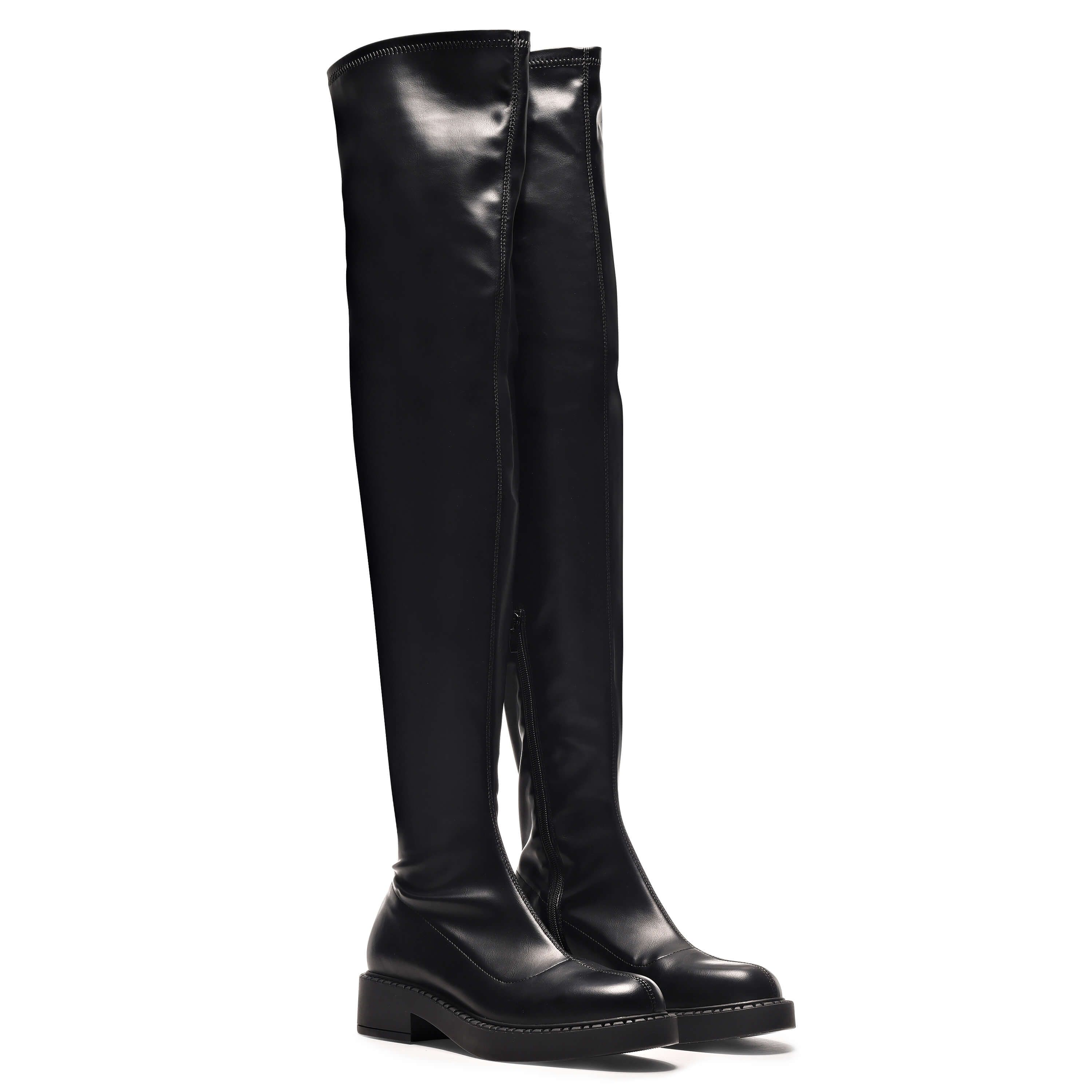 The 24/7 UniFlex Plus Size Thigh High Boots sold by Koi Footwear product image thumbnail 4