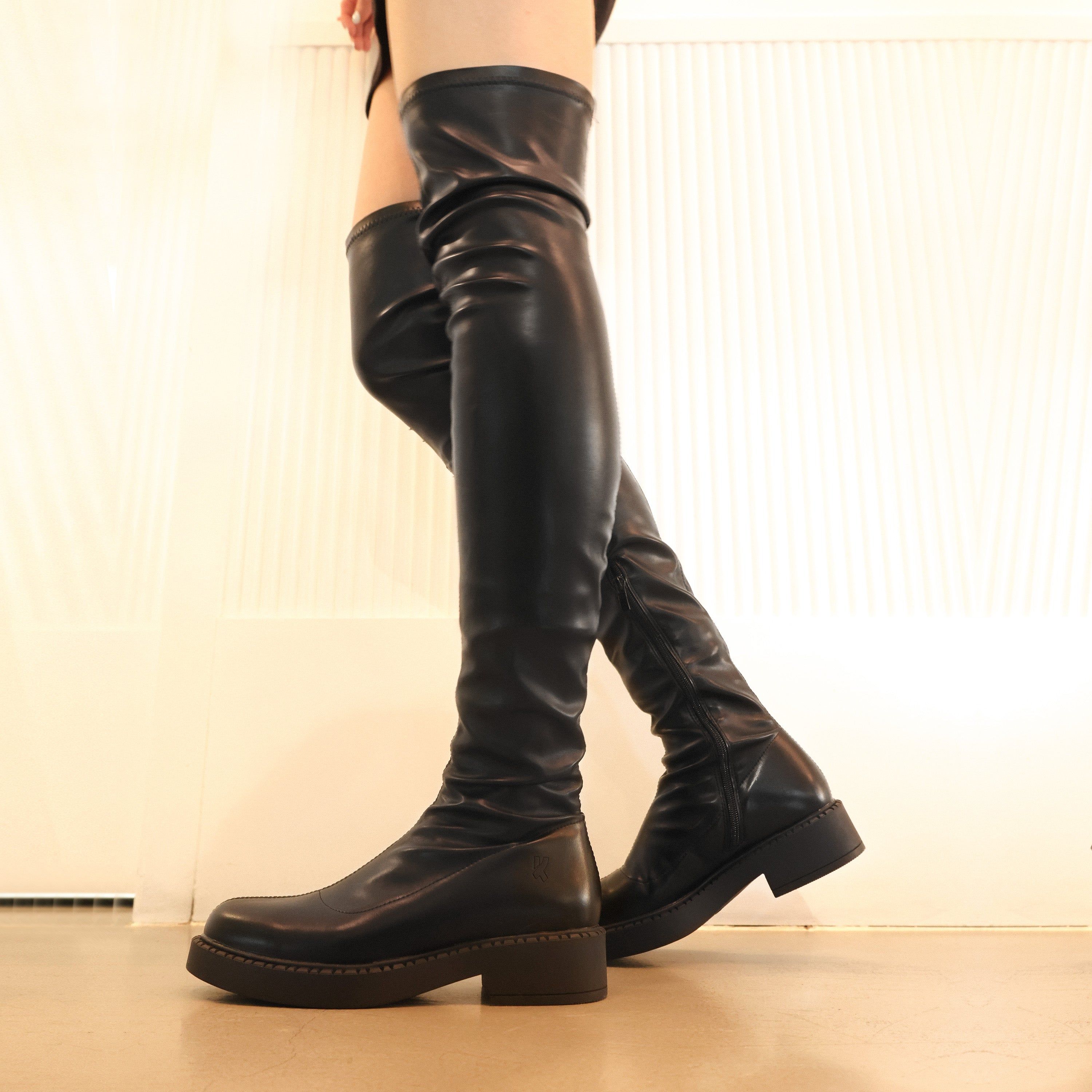 The 24/7 UniFlex Plus Size Thigh High Boots sold by Koi Footwear product image thumbnail 9