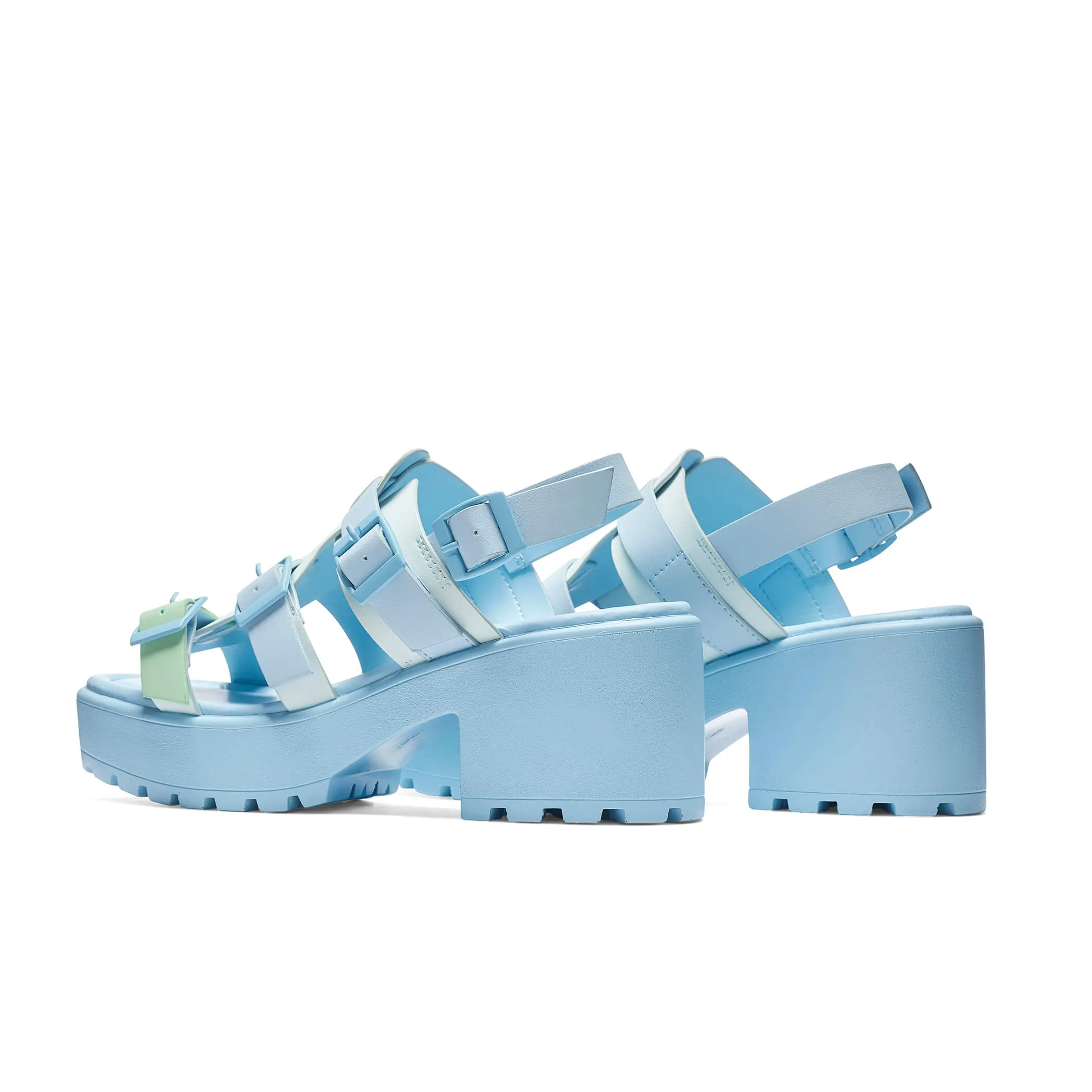 Sugar Season Chunky Buckle Sandals - Blue sold by Koi Footwear product image thumbnail 5