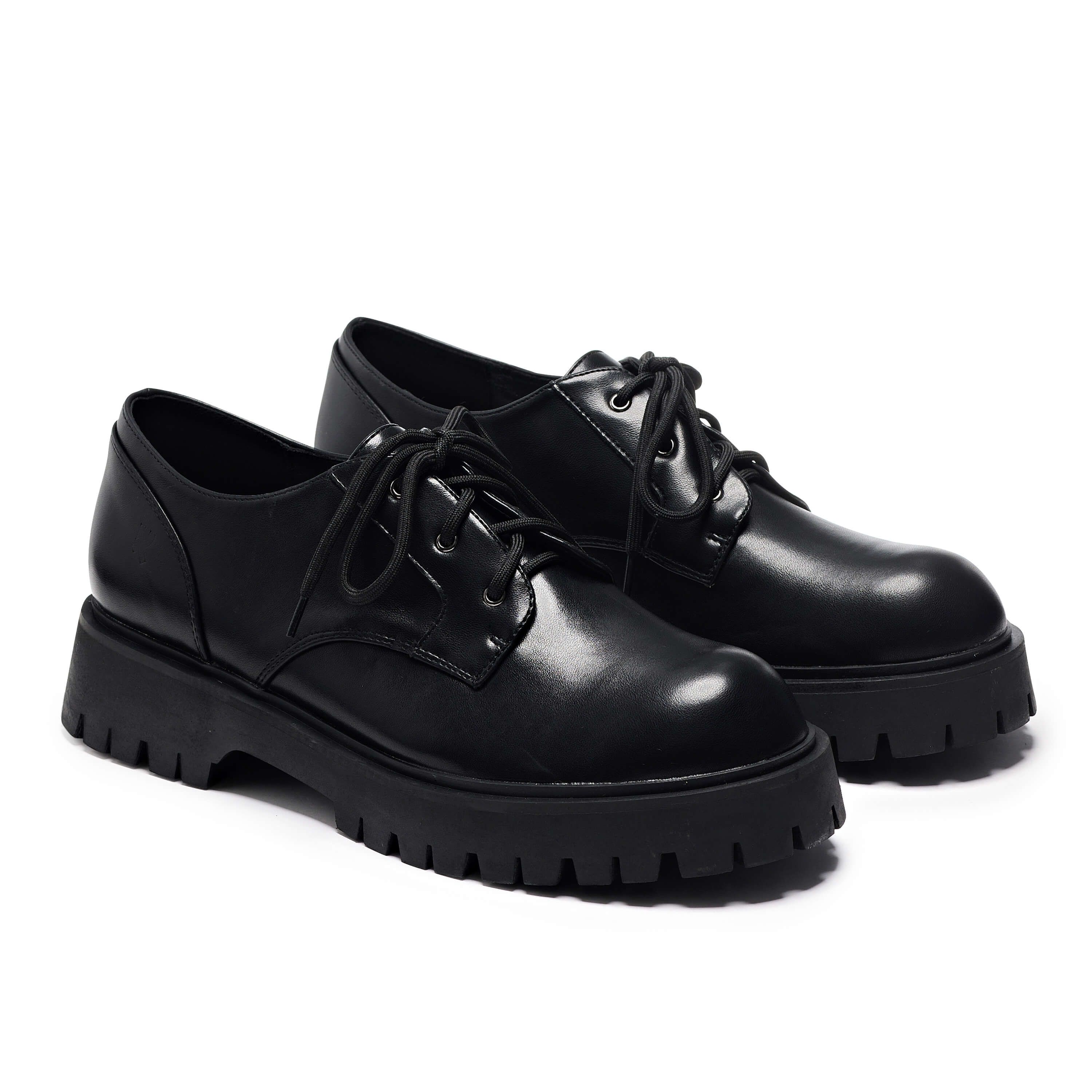 Pinemoon Men's Black Lace Up Shoes sold by Koi Footwear product image thumbnail 3