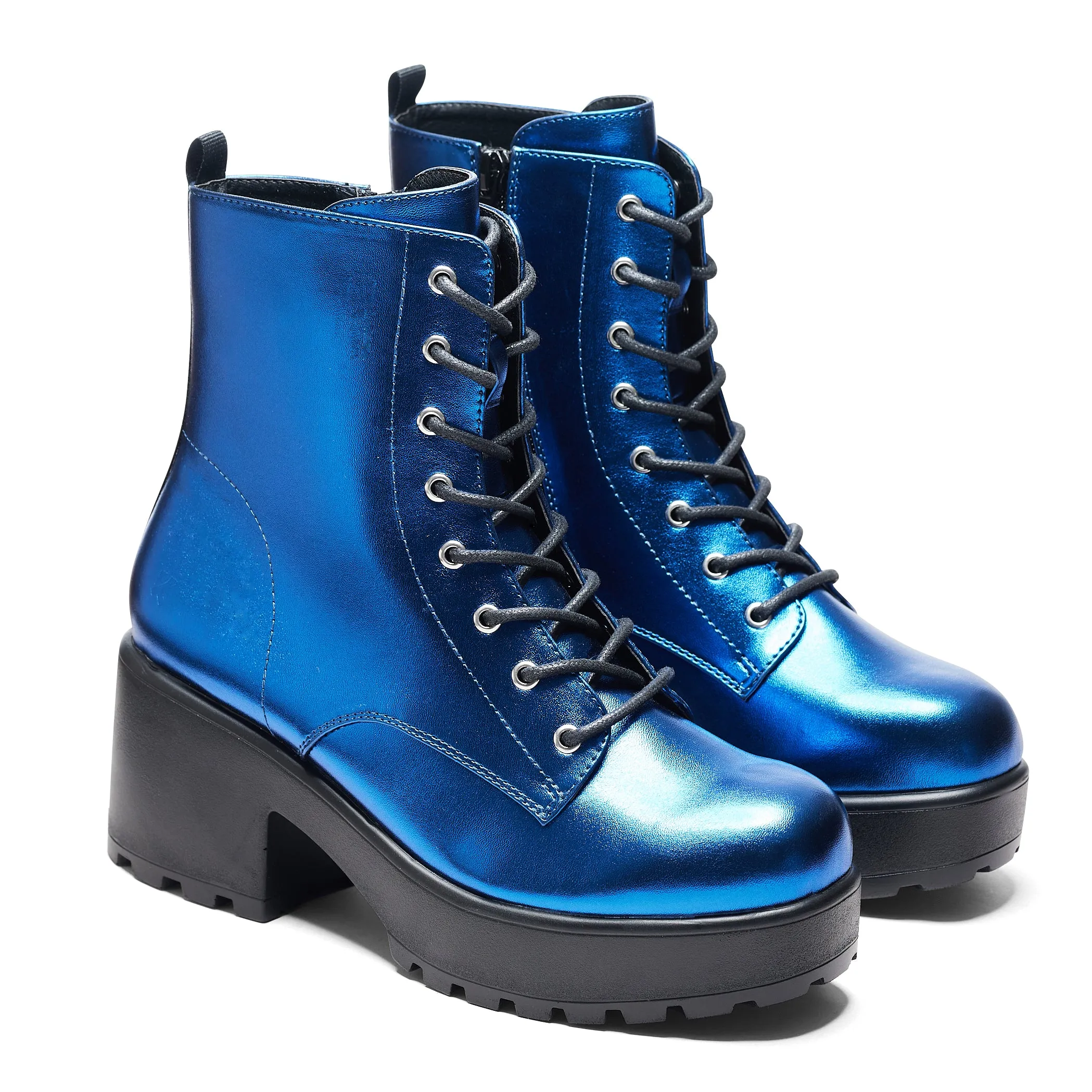 Cobalt Haze Military Platform Boots sold by Koi Footwear product image thumbnail 3