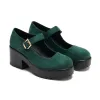 Tira Suede Mary Janes ‘ Evergreen Edition’ sold by Koi Footwear