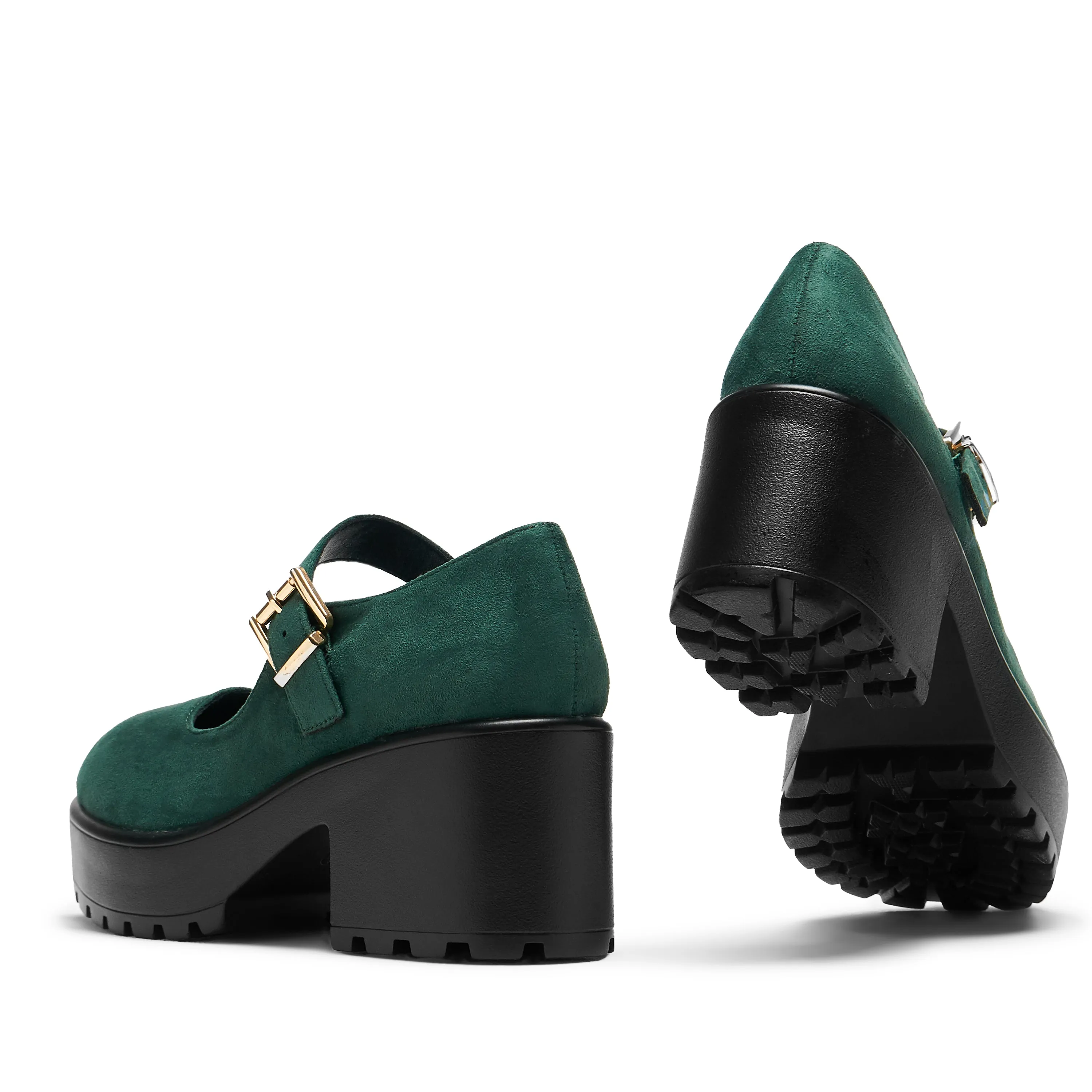 Tira Suede Mary Janes Evergreen Edition' Parallel
