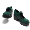 Tira Suede Mary Janes ‘ Evergreen Edition’ sold by Koi Footwear