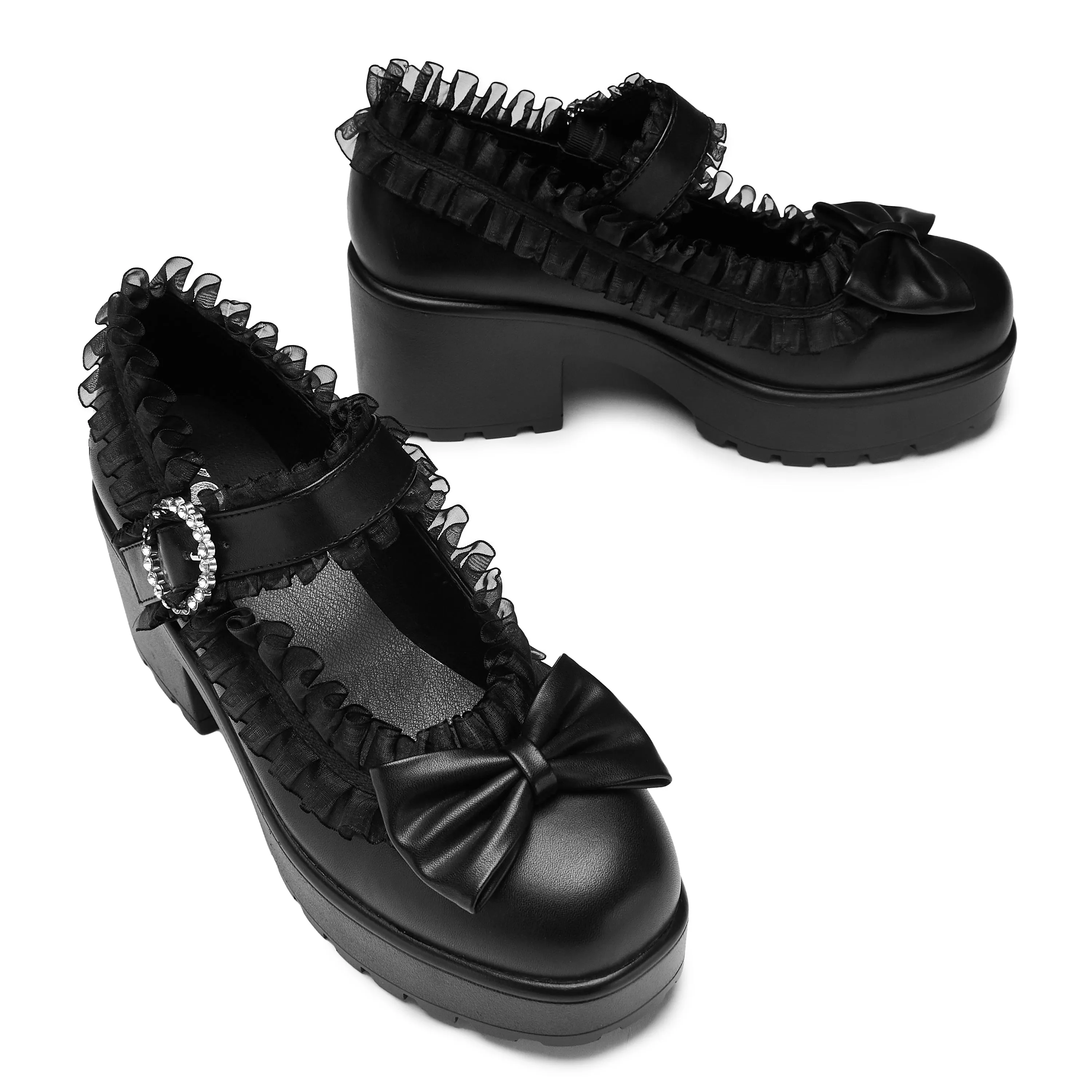 Tira Ruffle Mary Janes ‘ Dark Delights Edition’ sold by Koi Footwear product image thumbnail 4