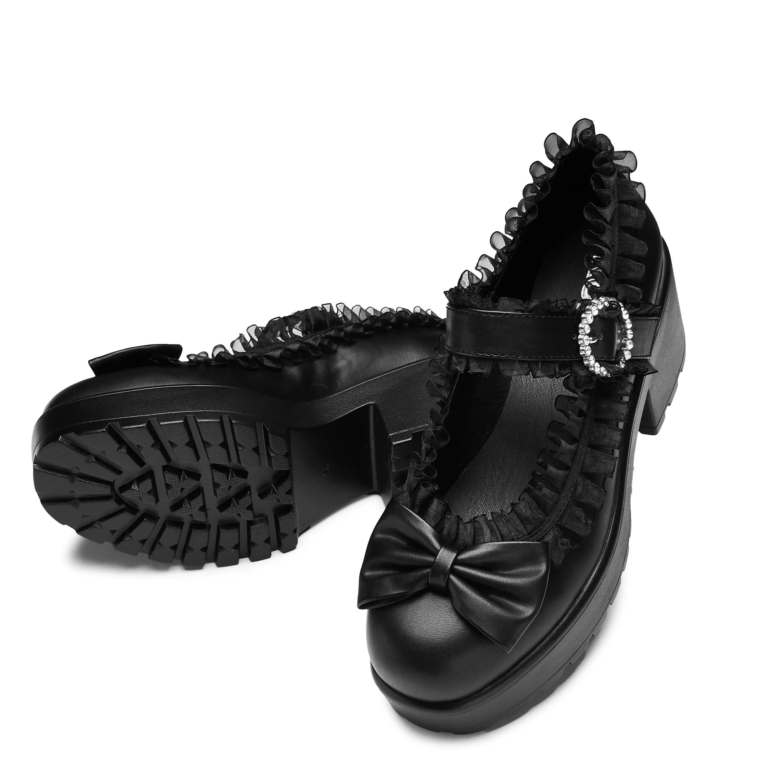 Tira Ruffle Mary Janes ‘ Dark Delights Edition’ sold by Koi Footwear product image thumbnail 5