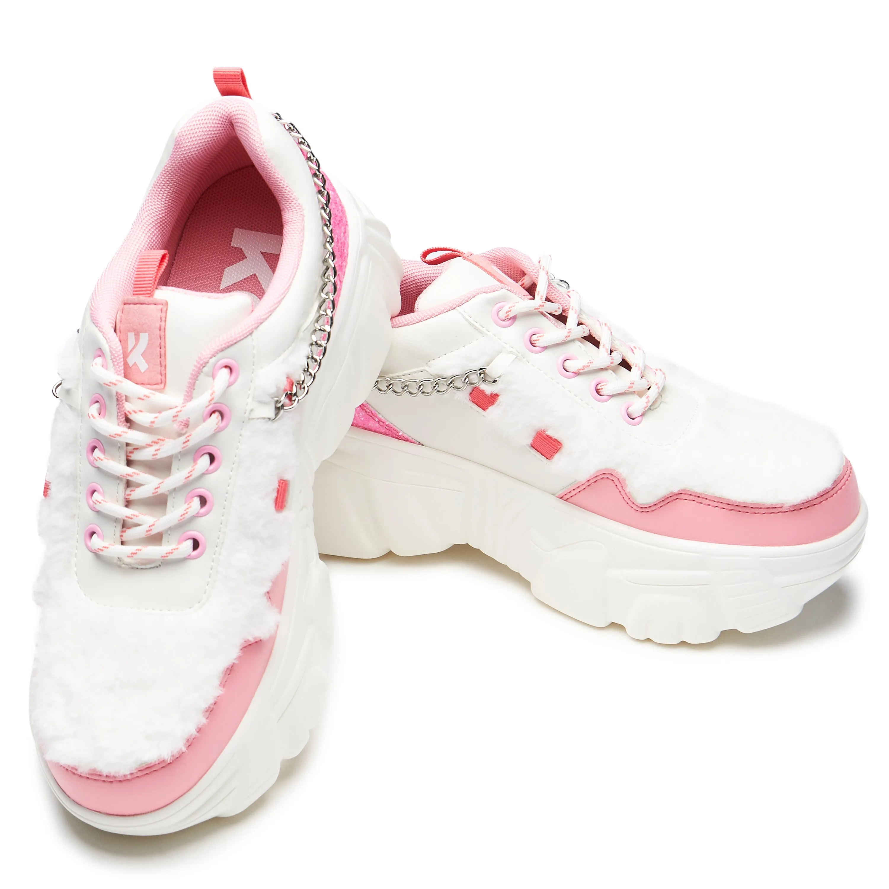 Kawaii Cryptid Chain Trainers - White sold by Koi Footwear product image thumbnail 4