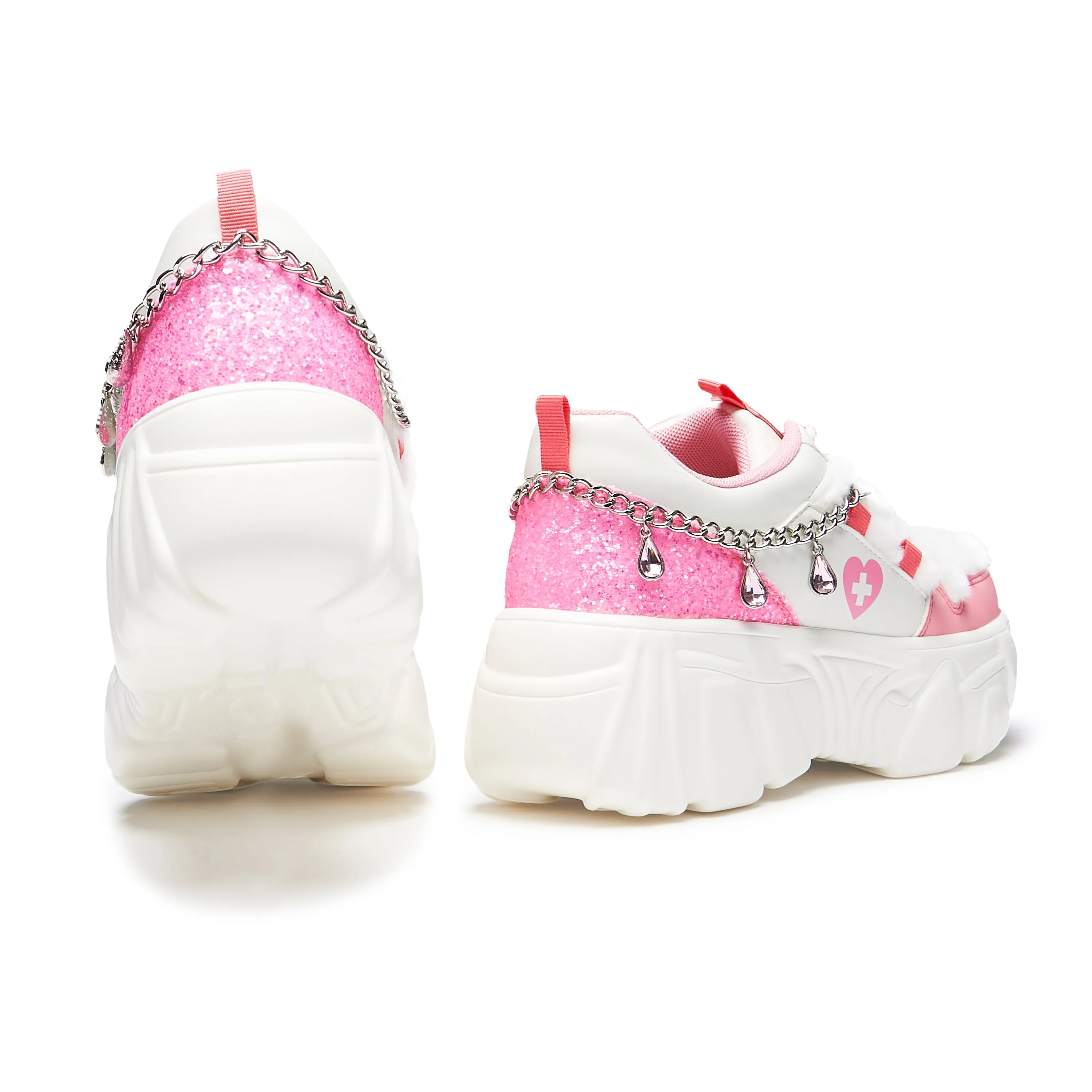Kawaii Cryptid Chain Trainers - White sold by Koi Footwear product image thumbnail 5