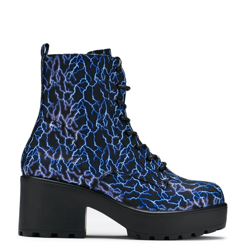 Lightning Skies Military Platform Boots sold by Koi Footwear