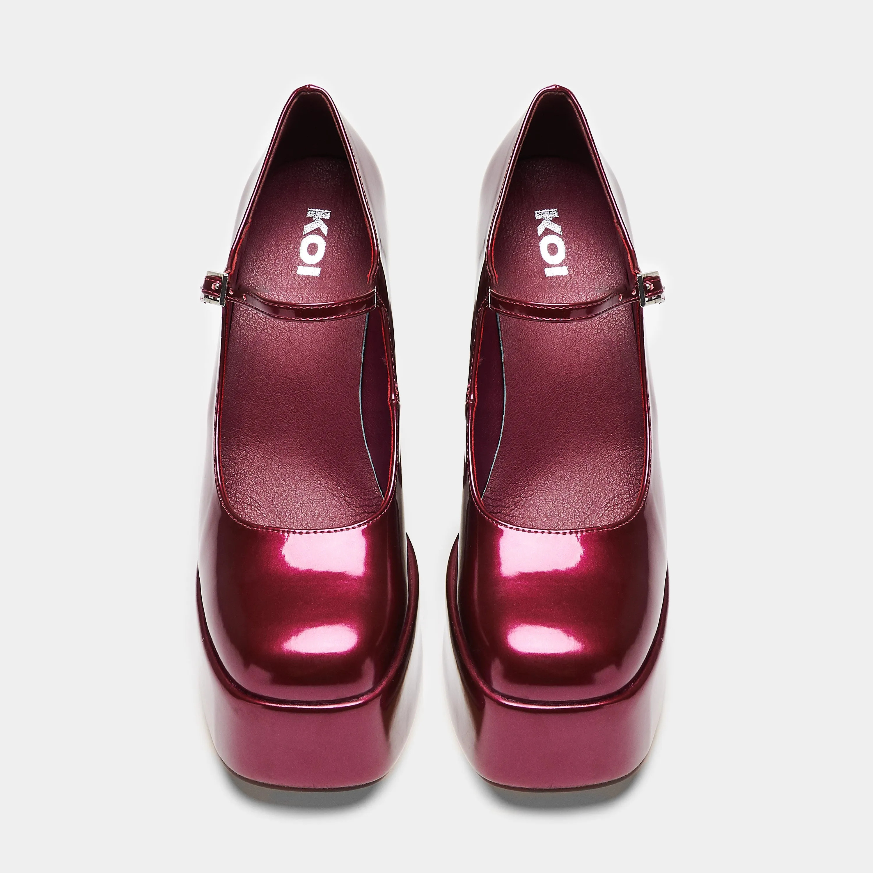 Sweet Attitude Platform Heels - Magenta Gleam sold by Koi Footwear product image thumbnail 5