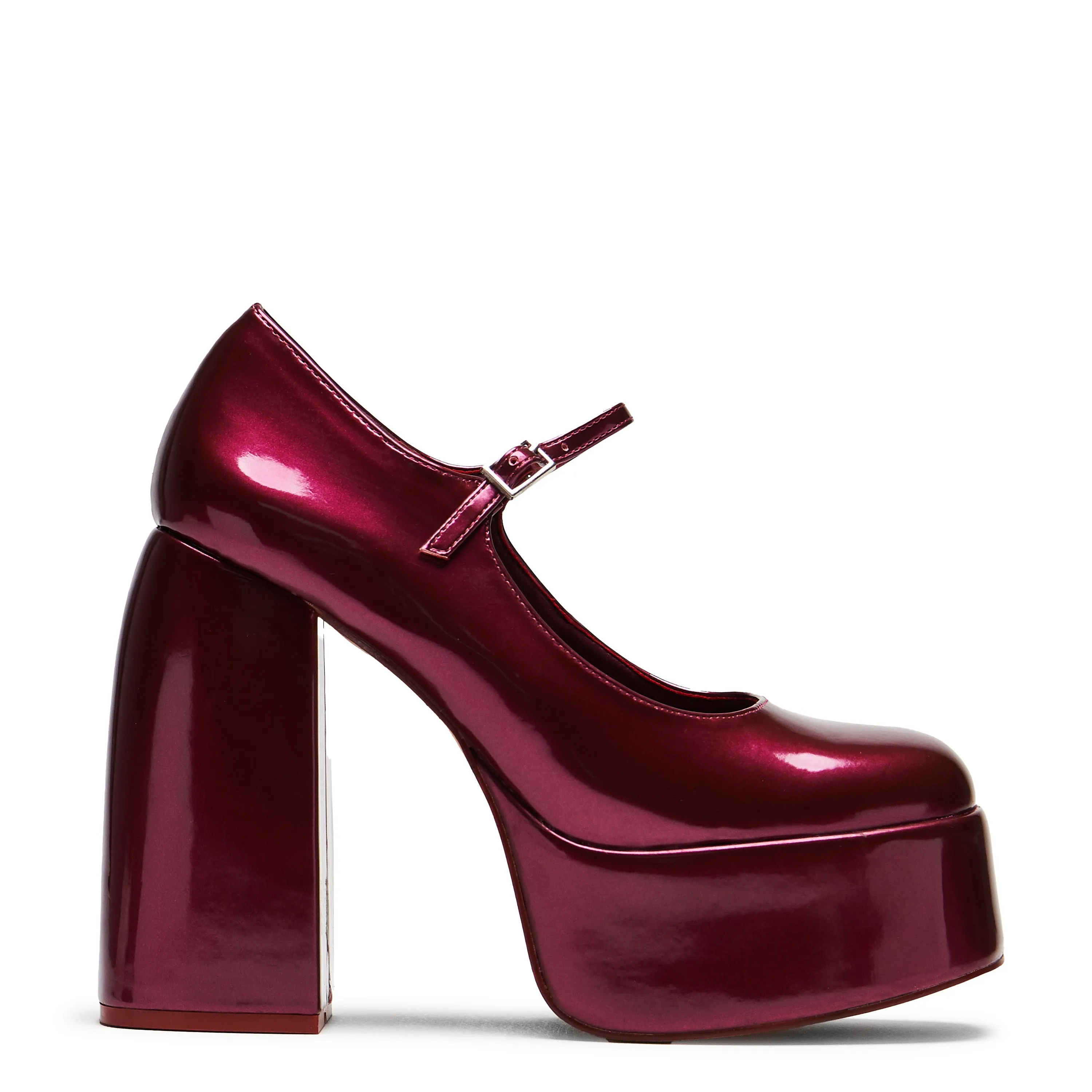 Sweet Attitude Platform Heels - Magenta Gleam sold by Koi Footwear
