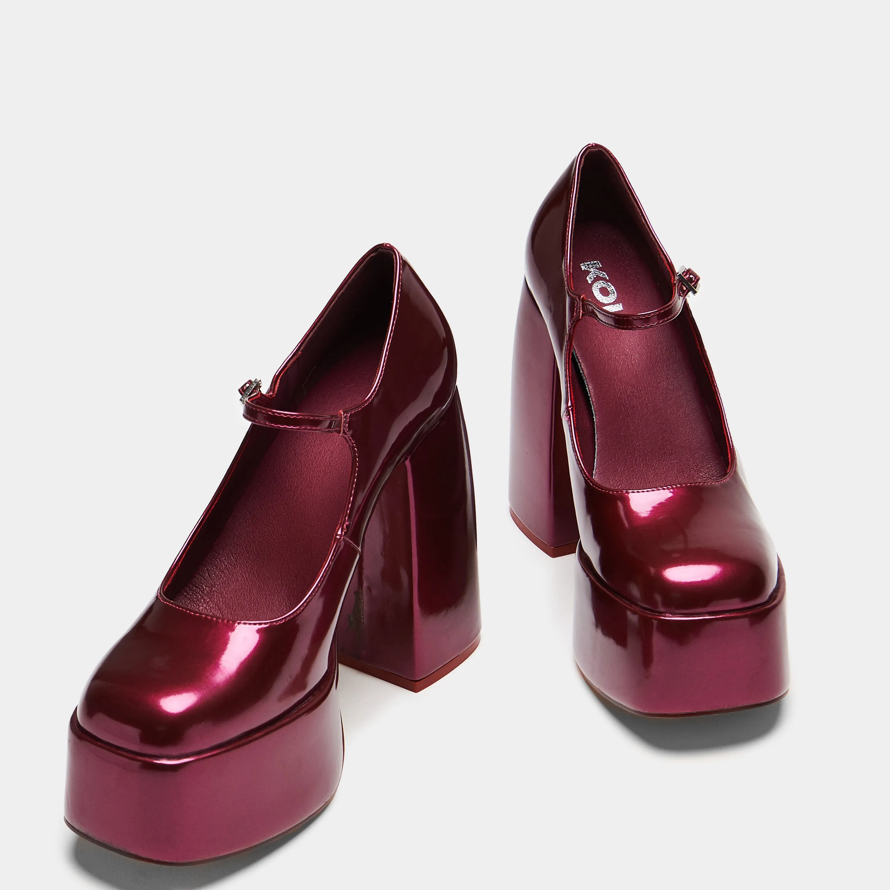 Sweet Attitude Platform Heels - Magenta Gleam sold by Koi Footwear product image thumbnail 4