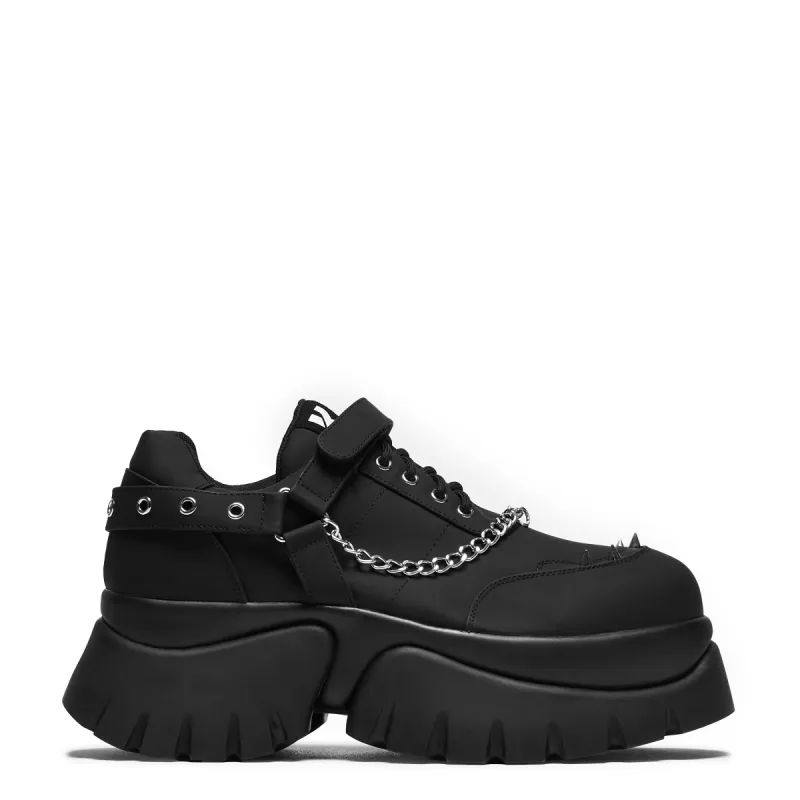 Allsander Men's Platform Trainers - Black sold by Koi Footwear