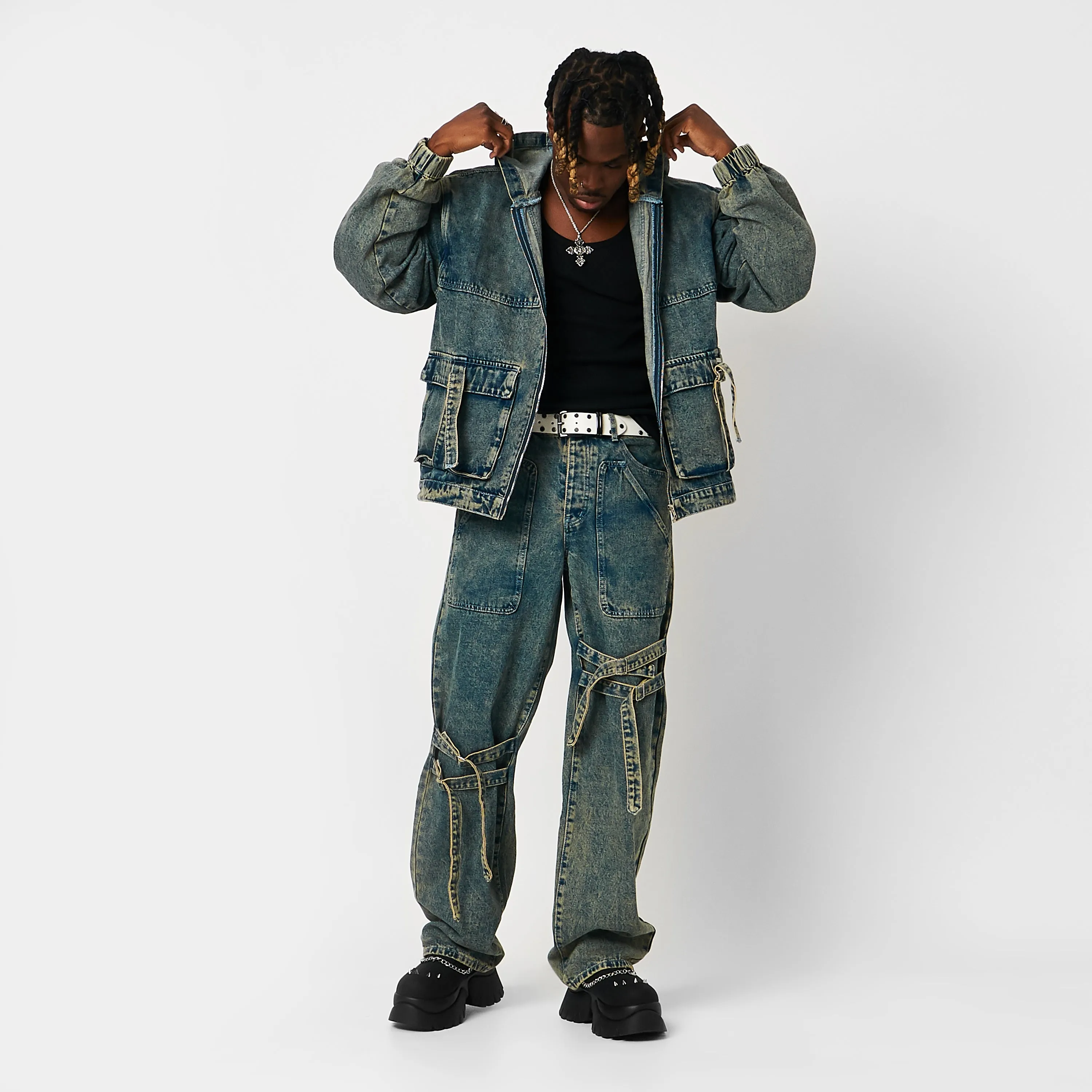 Allsander Men's Platform Trainers - Black sold by Koi Footwear product image thumbnail 3