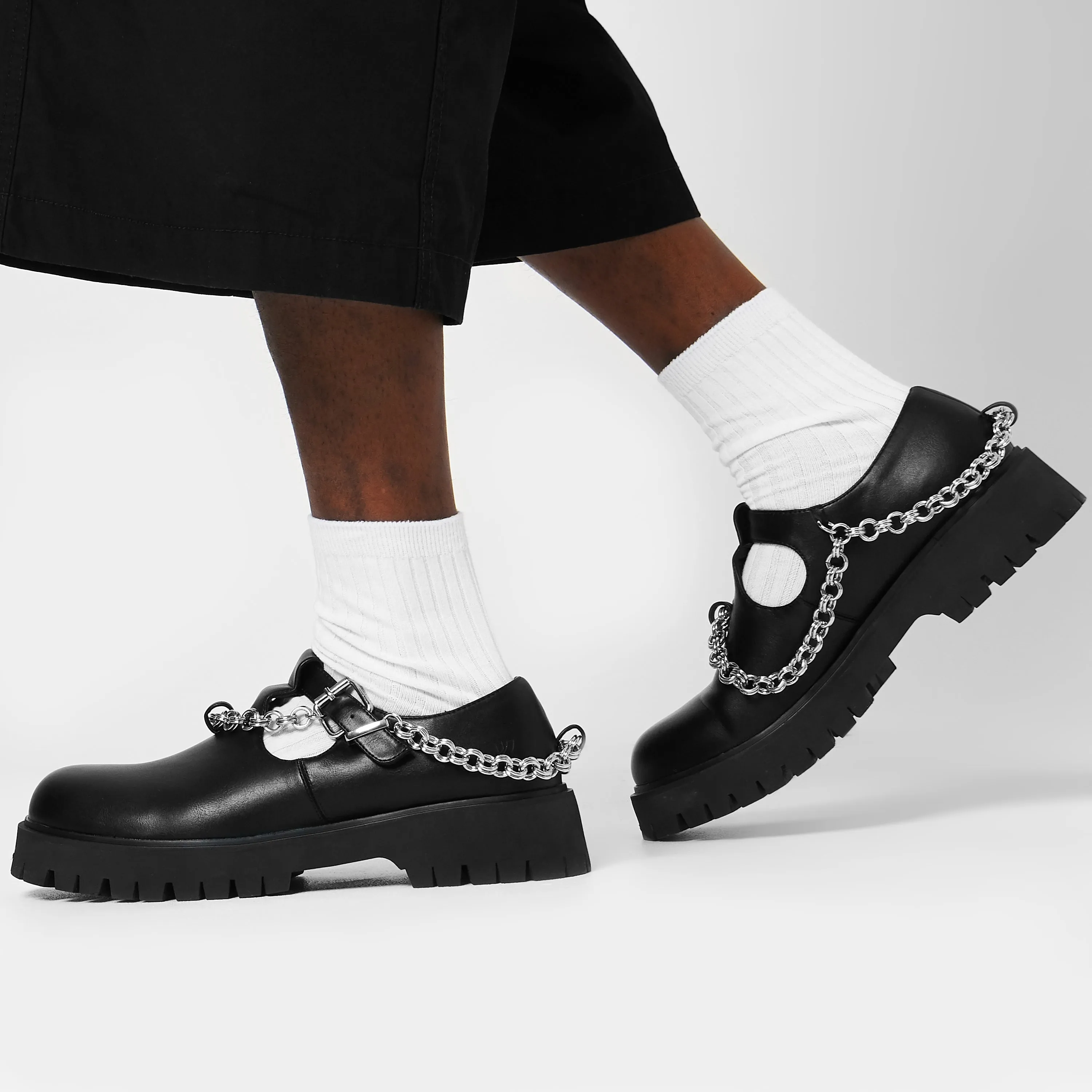 Cosmere Men's Chain Mary Janes - Black sold by Koi Footwear product image thumbnail 5