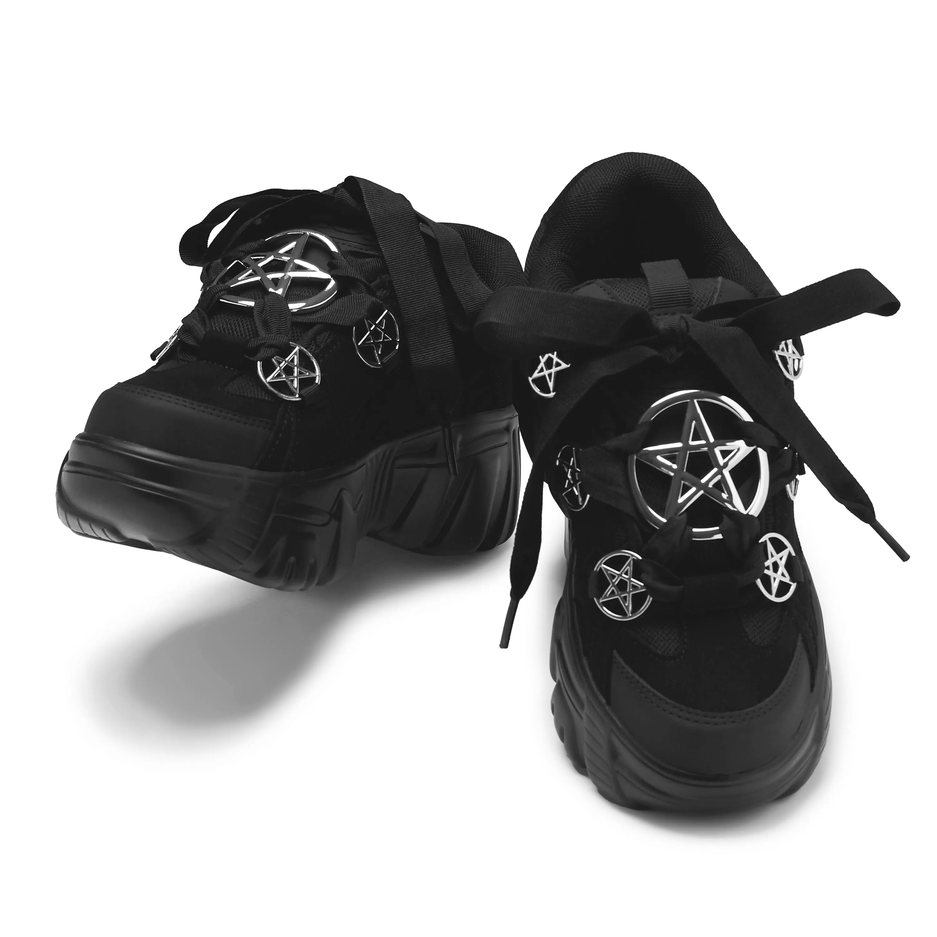 Necromancer Chunky Platform Trainers - Black sold by Koi Footwear product image thumbnail 4