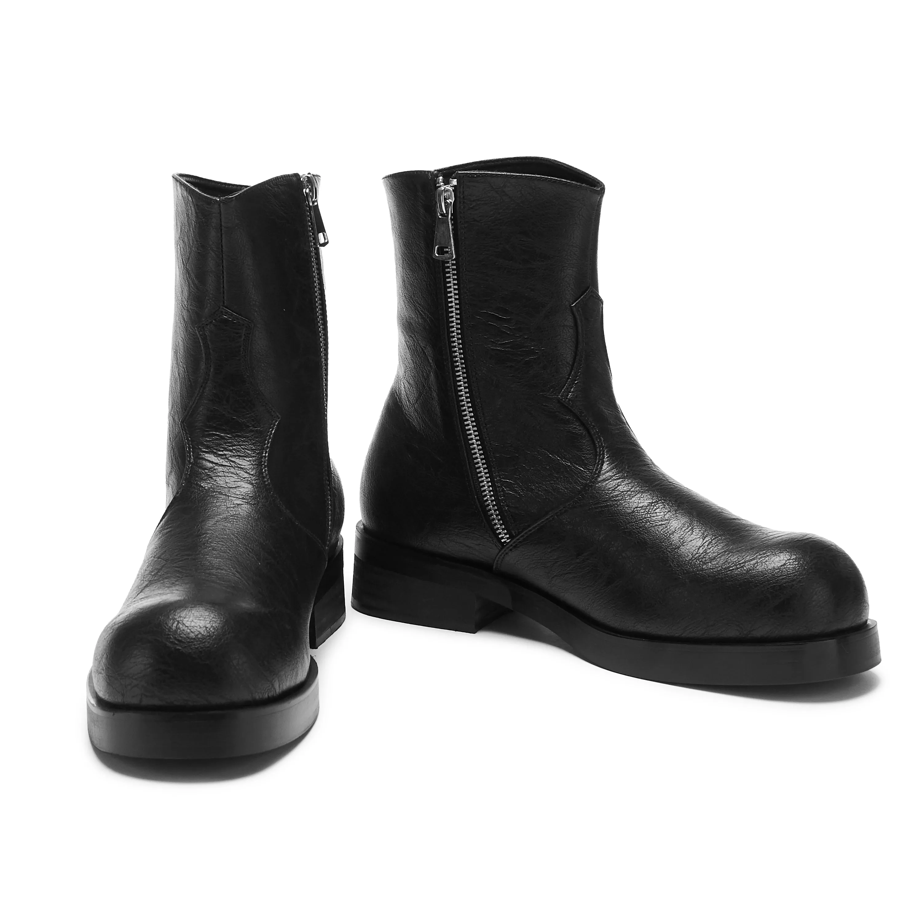 Fateless Men's Stacked Biker Boots - Vintage Black sold by Koi Footwear product image thumbnail 5