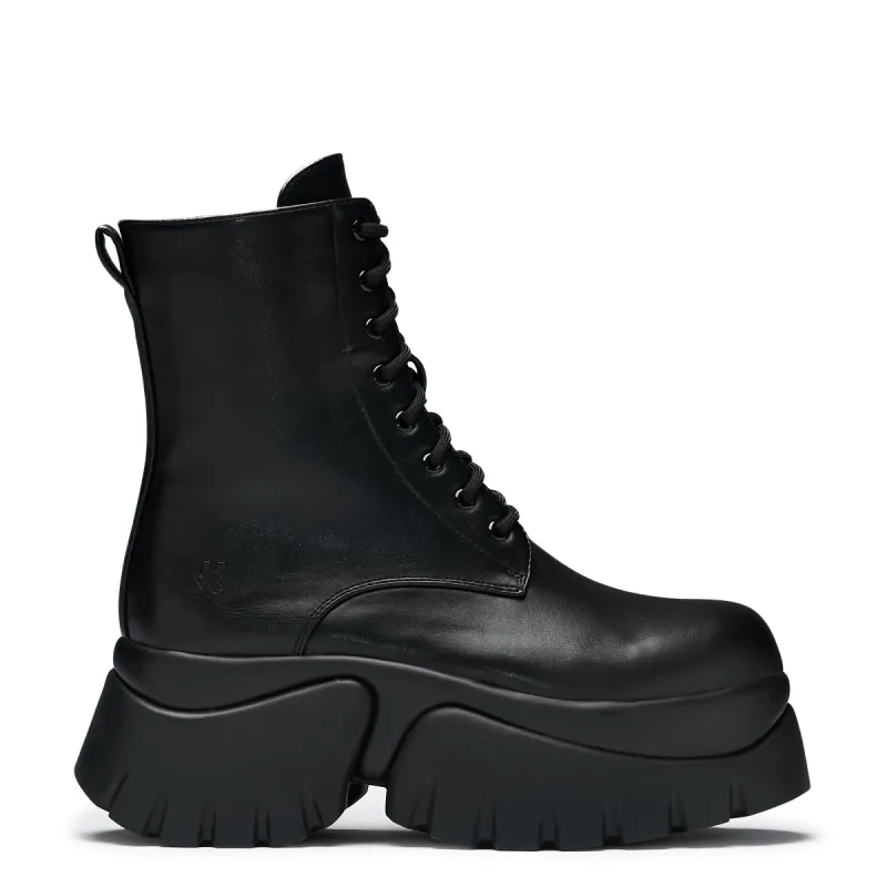 Rancor Men's Vilun Black Lace Up Boots sold by Koi Footwear