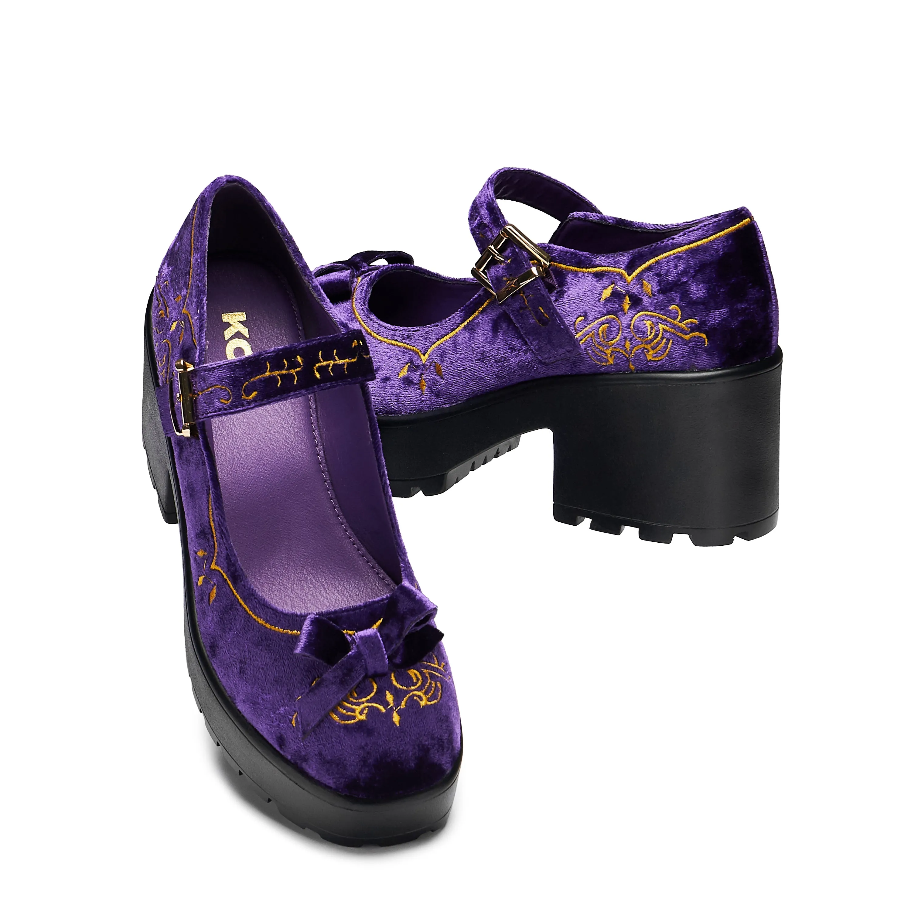 Tira Velvet Mary Janes ‘Royal Manor Edition’ sold by Koi Footwear product image thumbnail 4