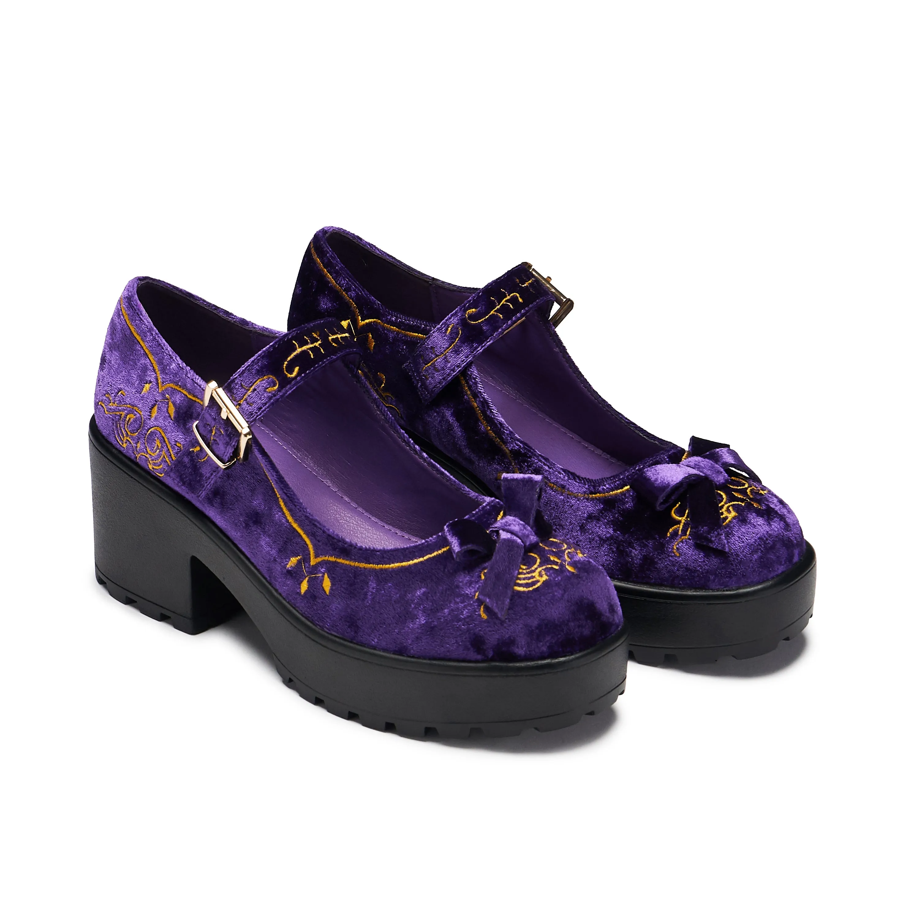 Tira Velvet Mary Janes ‘Royal Manor Edition’ sold by Koi Footwear product image thumbnail 3